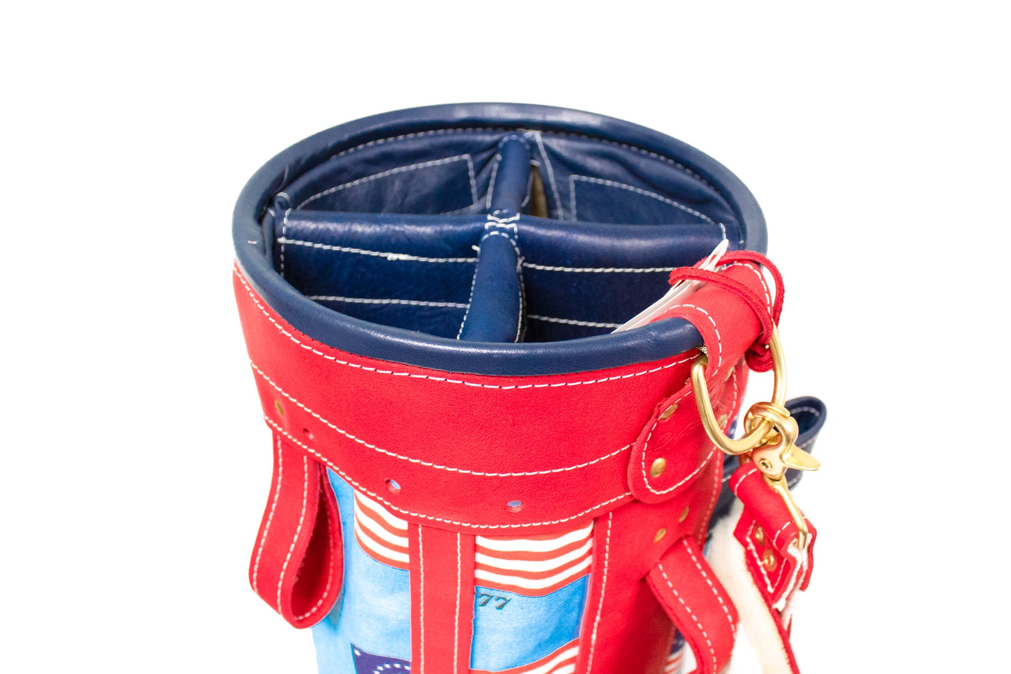 American Flag Sunday Style Golf Bag 4-Way Divider- Steurer & Jacoby