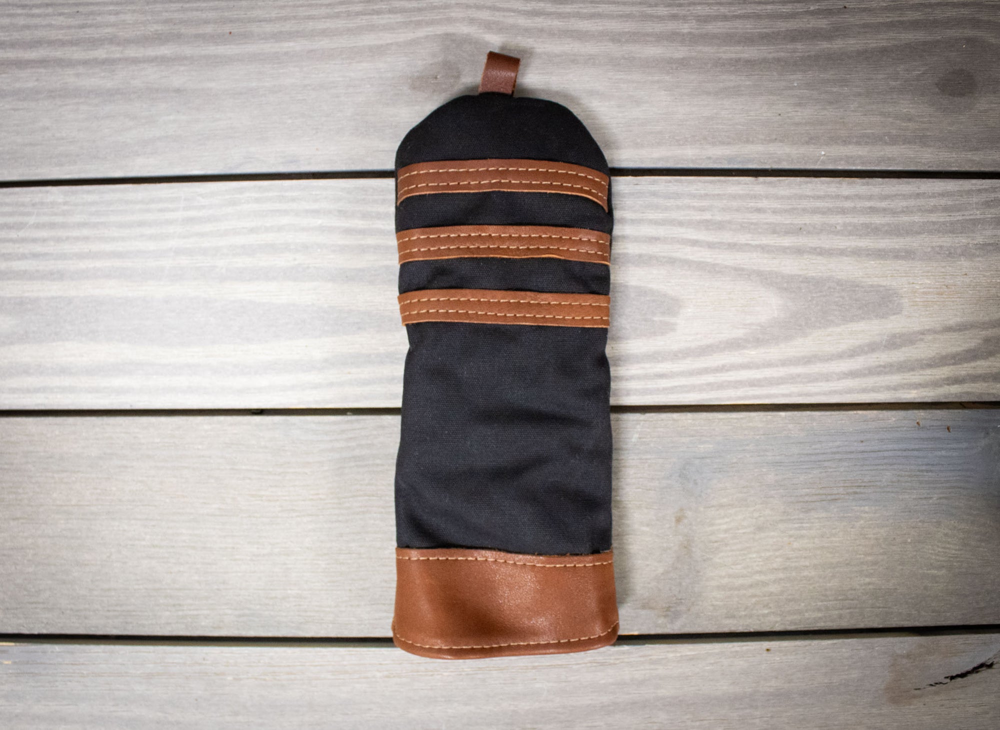 Black Waxed Canvas Fairway Wood Cover- Steurer & Jacoby