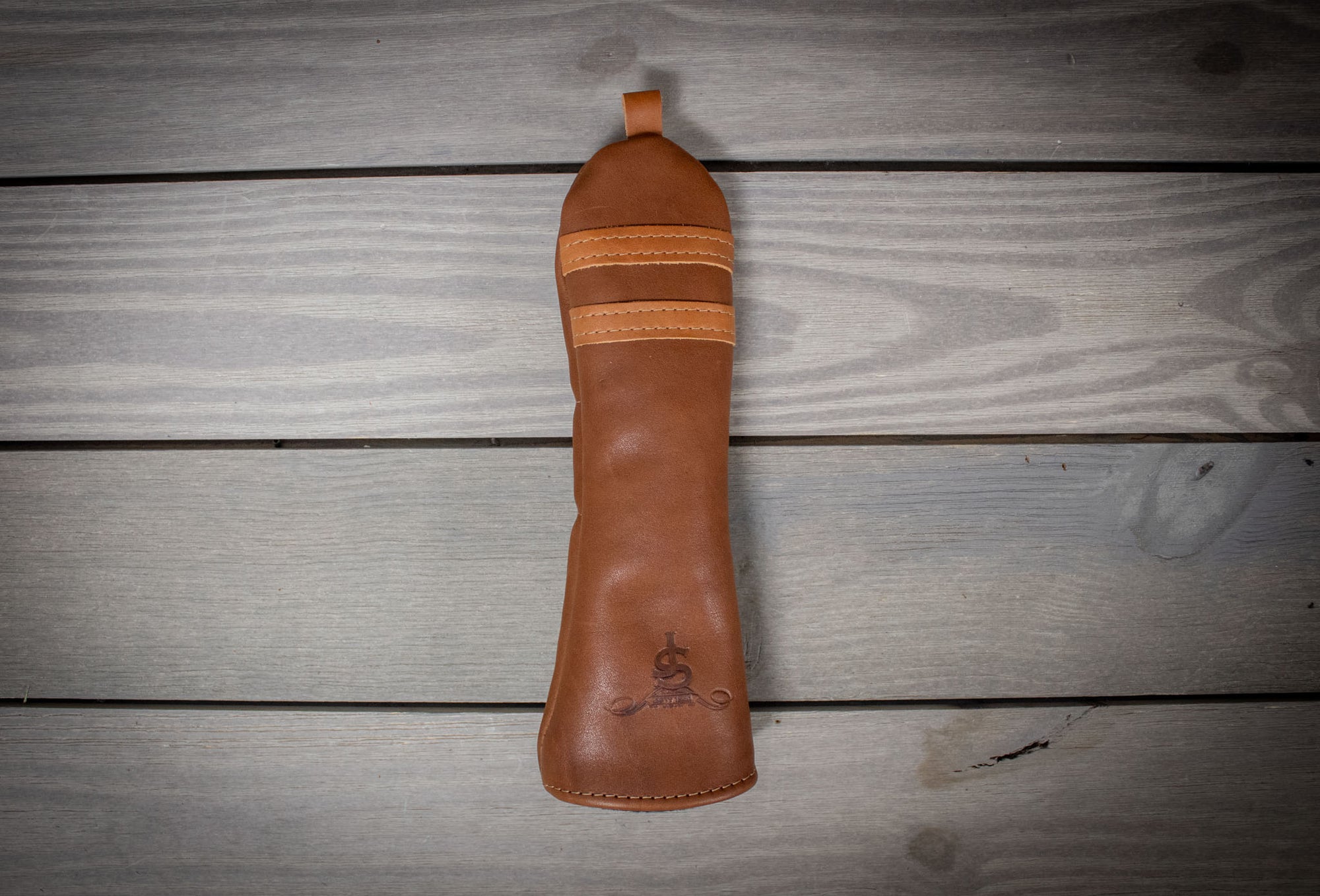 Chestnut and Natural Leather Hybrid Cover- Steurer & Jacoby