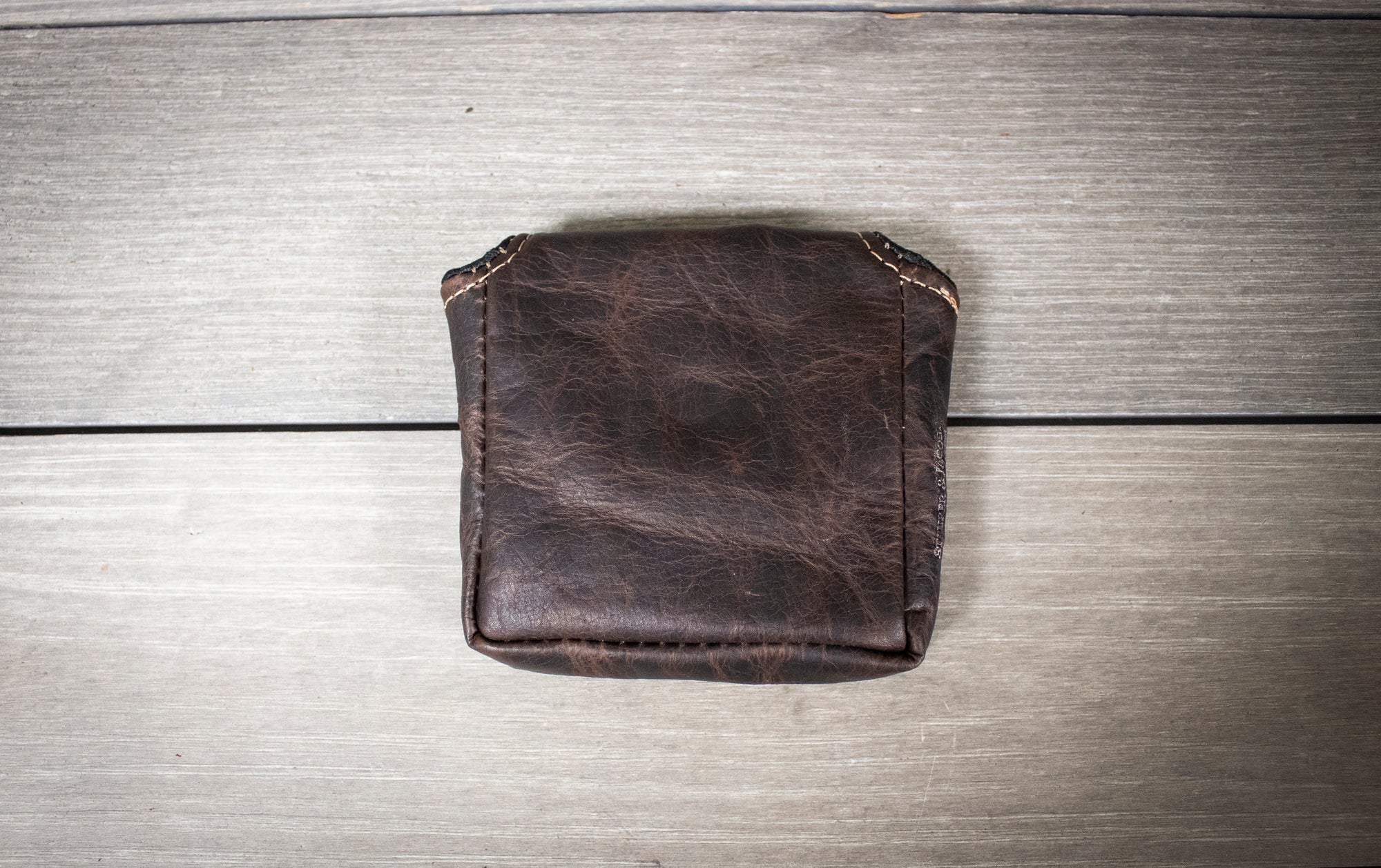 Coal Bison Square Leather Putter Cover- Steurer & Jacoby