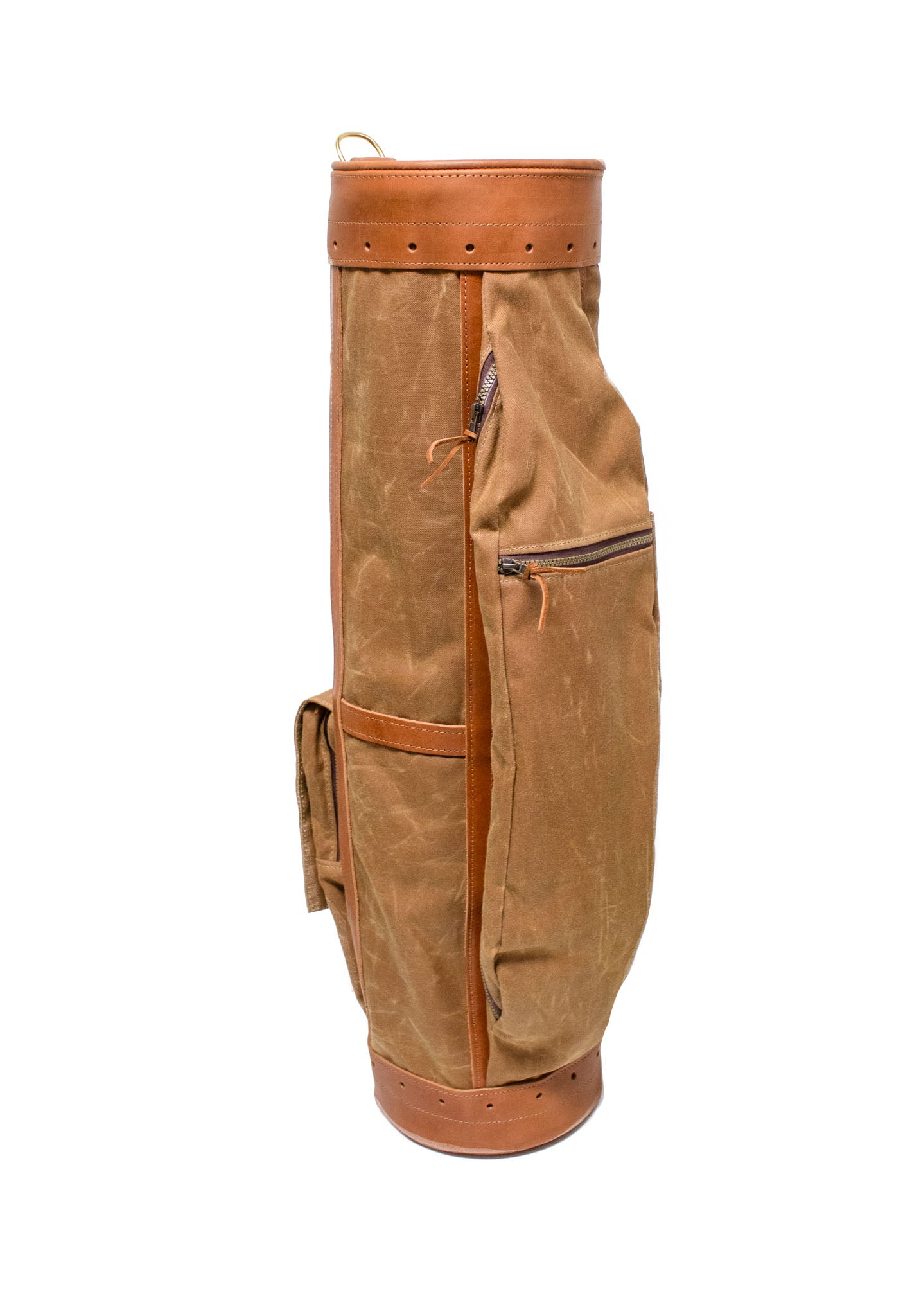 Field Tan and Natural Leather Staff Bag- Steurer & Jacoby