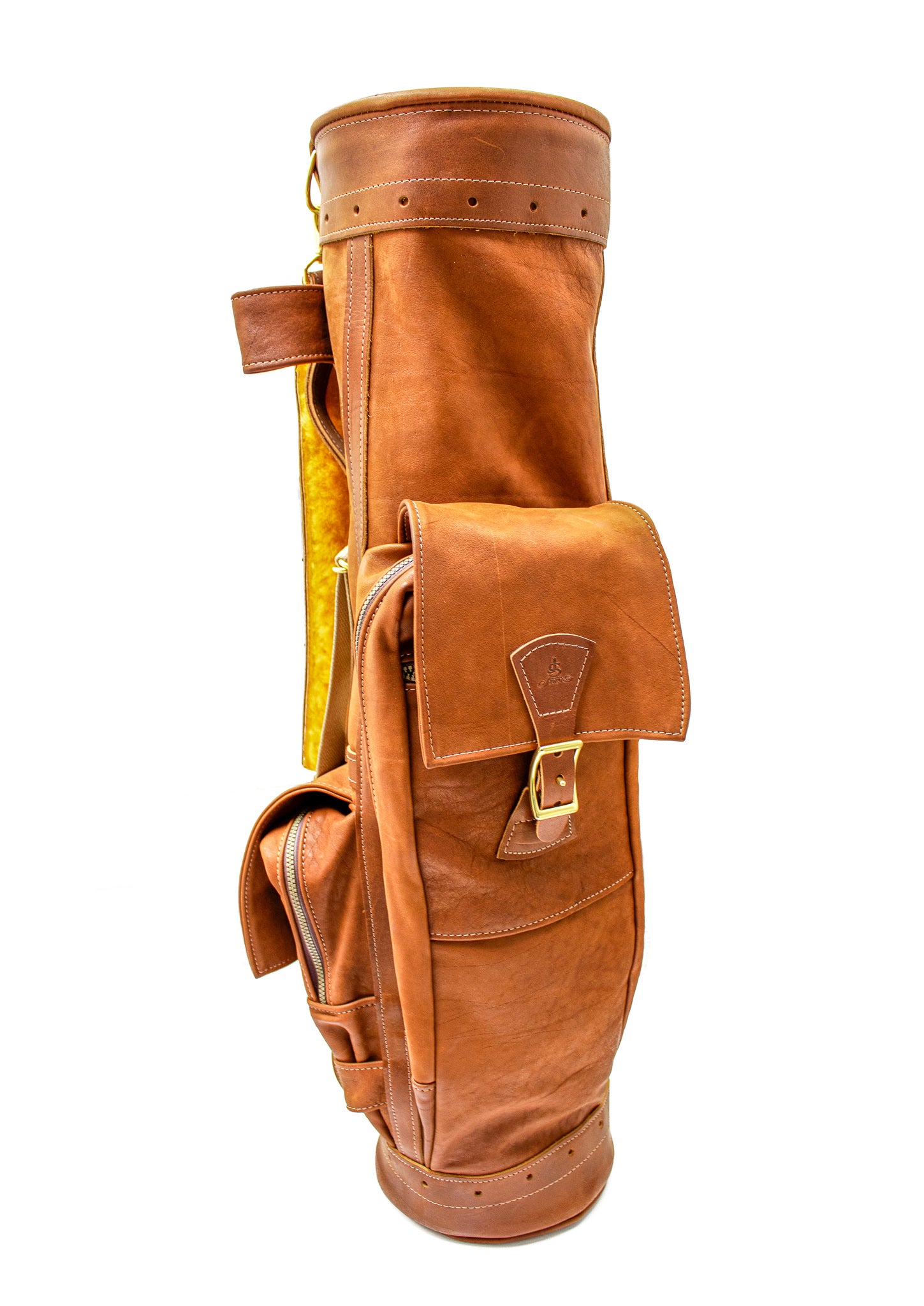 8" Premium Leather Airliner Tour Style Golf Bag - Steurer & Jacoby