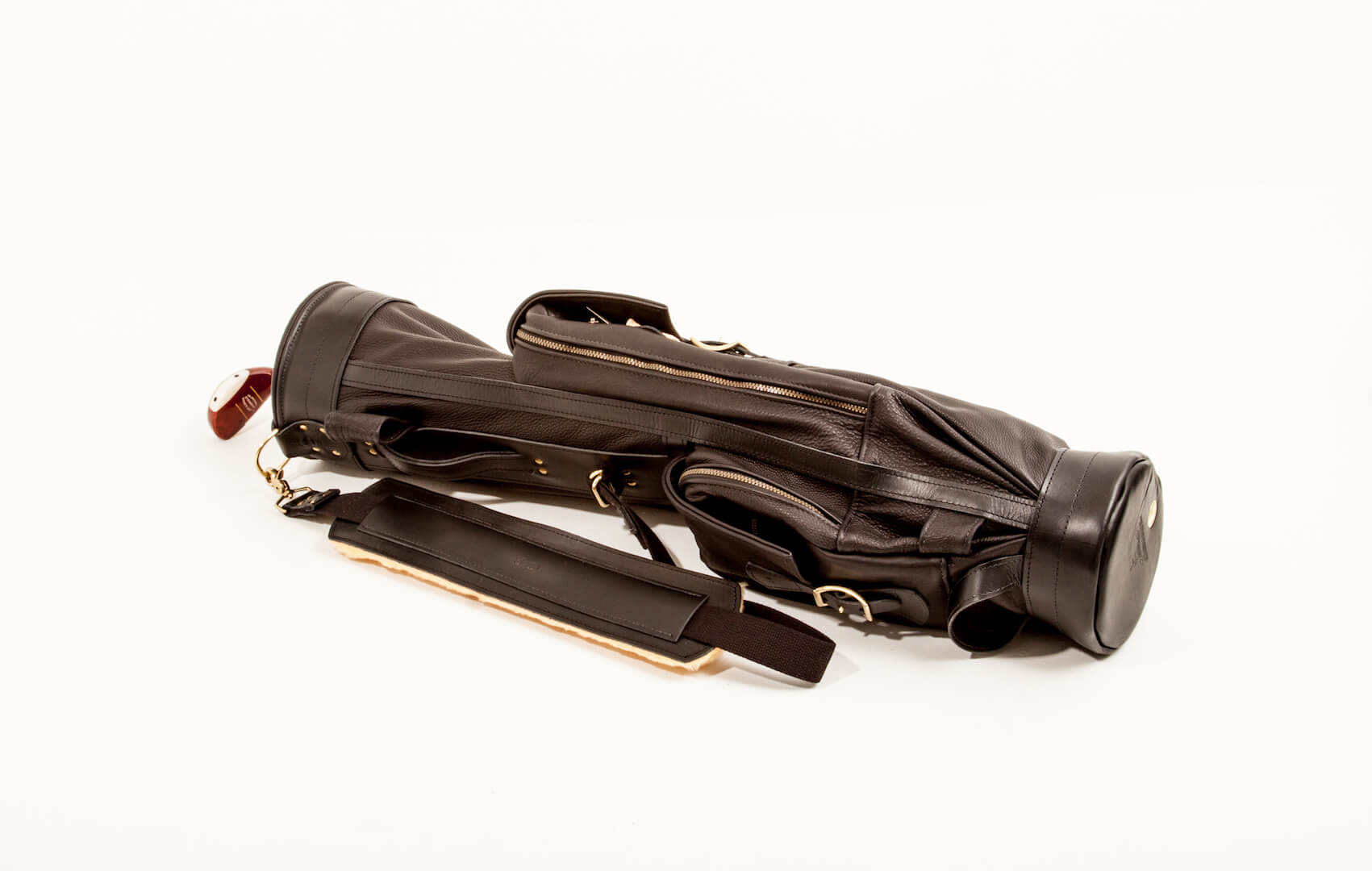 Black Leather Airliner Golf Bag- Steurer & Jacoby