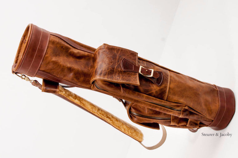Custom Premium Leather Airliner Style Golf Bag - Steurer & Jacoby