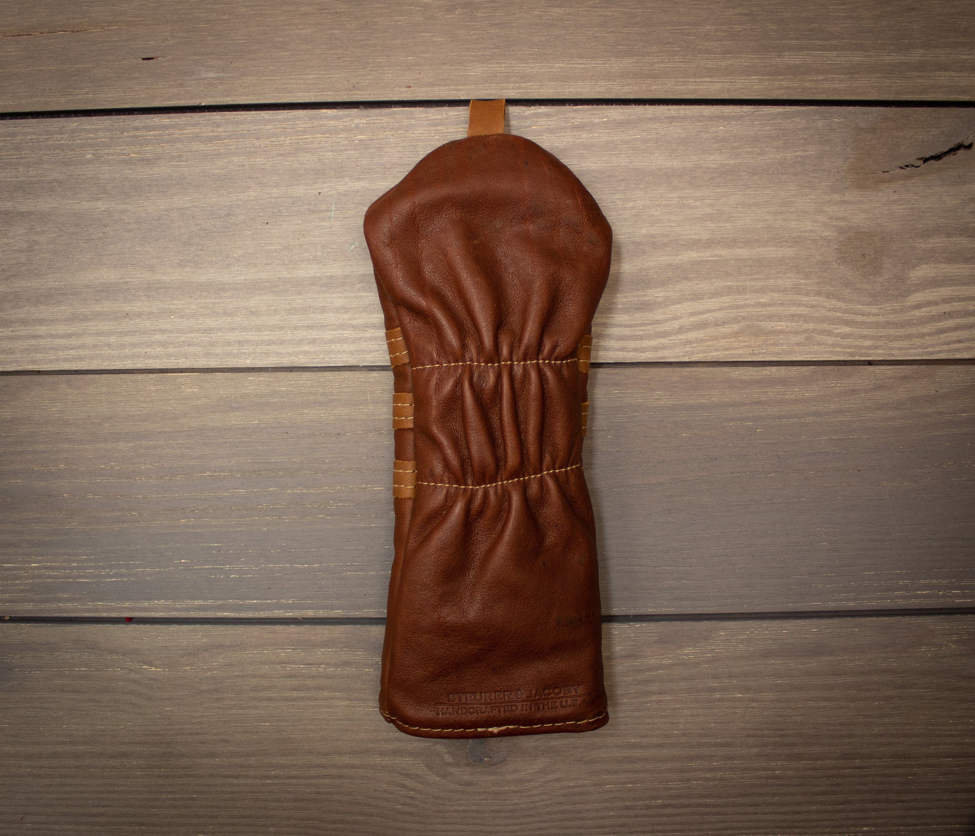 Custom Premium Leather Traditional Style Wood Cover - Steurer & Jacoby