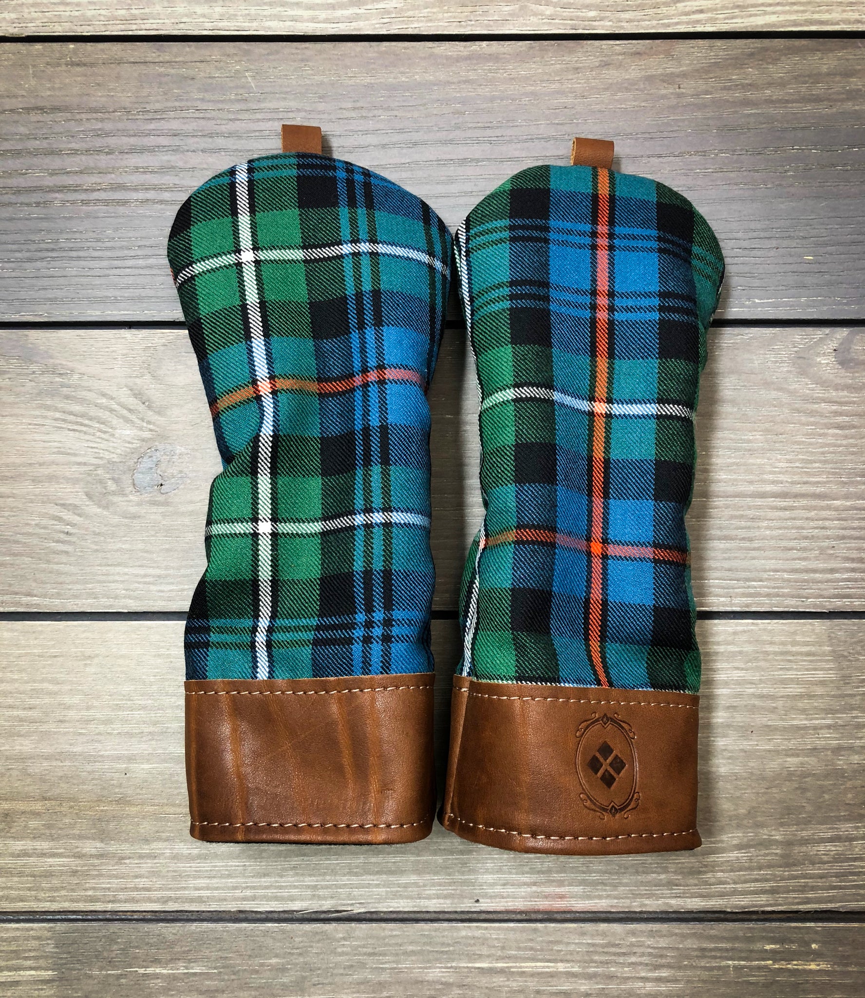 Leather & Wool Tartan Head Cover - Steurer & Jacoby