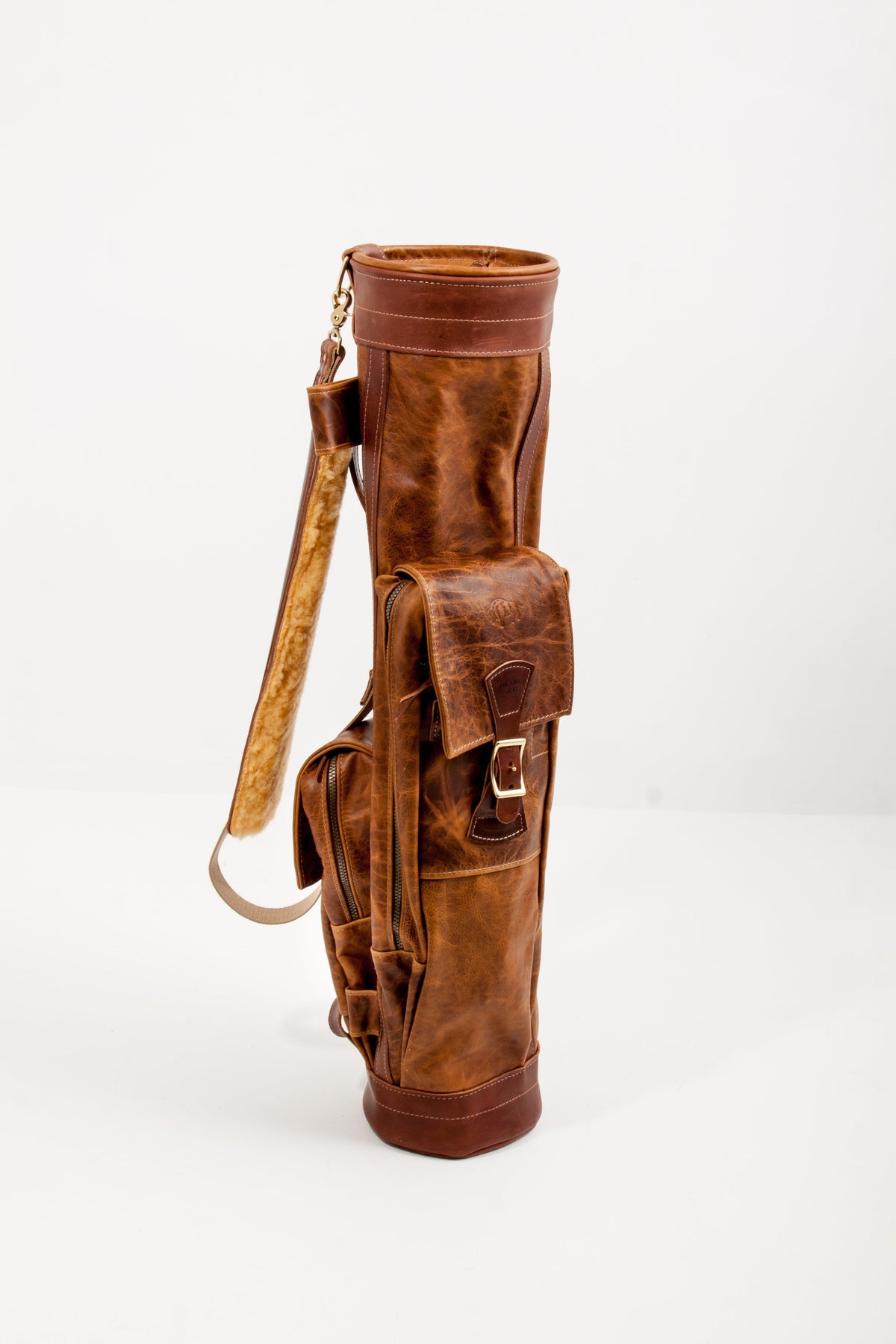 8" Premium Leather Airliner Tour Style Golf Bag - Steurer & Jacoby