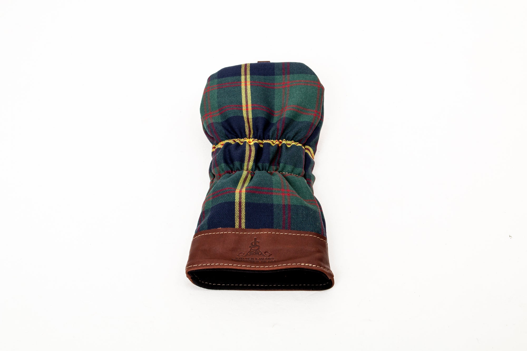 Leather and Wool Tartan Head Cover - Steurer & Jacoby