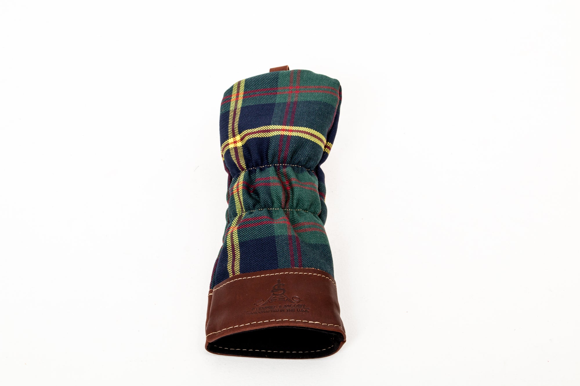 Leather and Wool Tartan Head Cover - Steurer & Jacoby