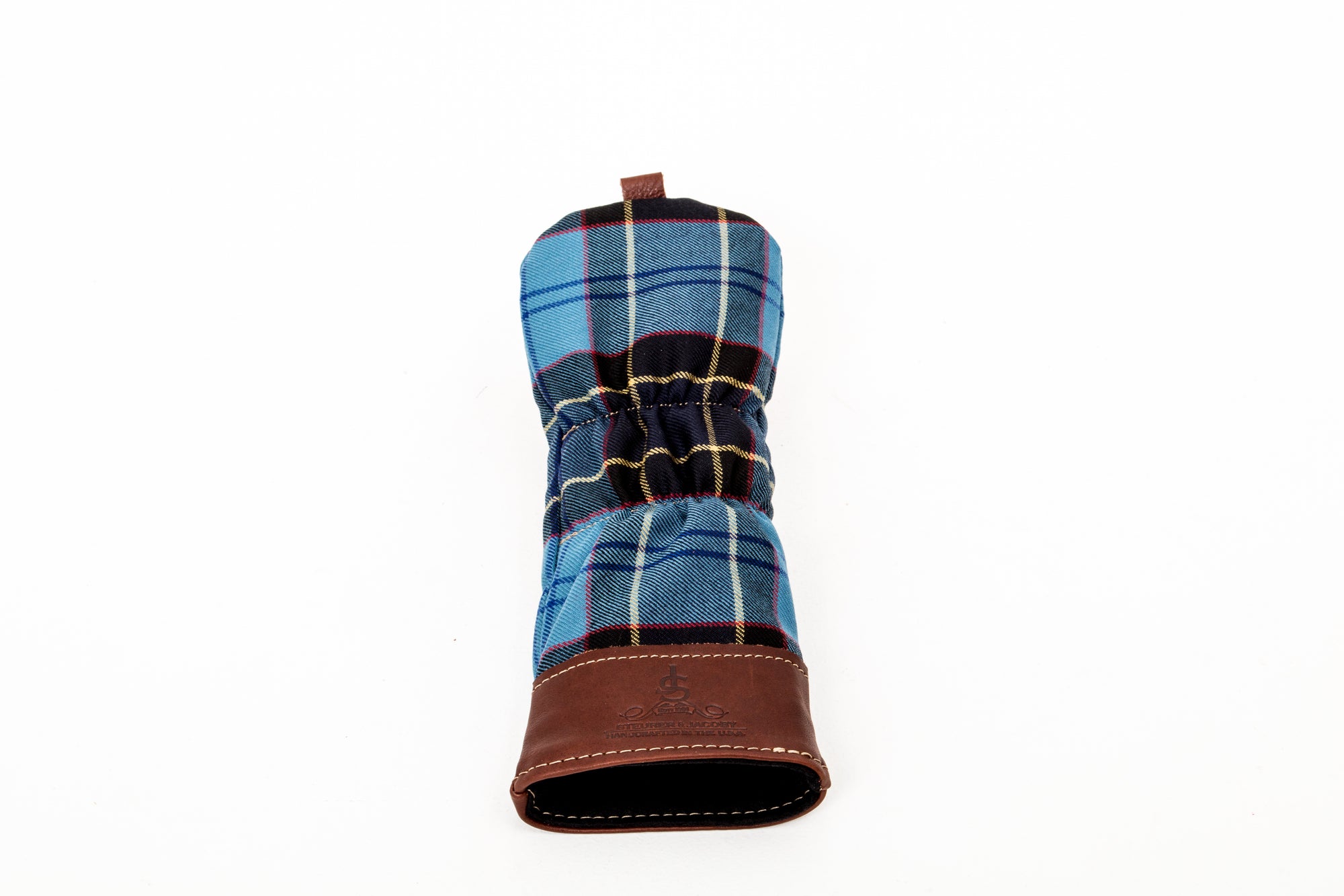Leather and Wool Tartan Head Cover - Steurer & Jacoby
