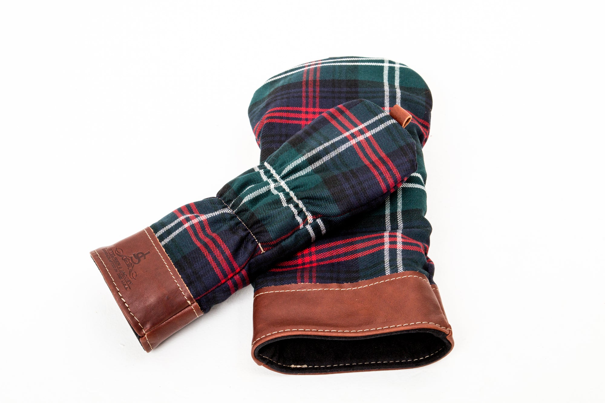 Leather and Wool Tartan Head Cover - Steurer & Jacoby