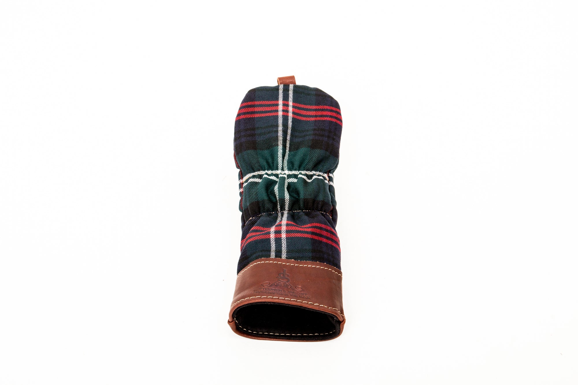 Leather and Wool Tartan Head Cover - Steurer & Jacoby