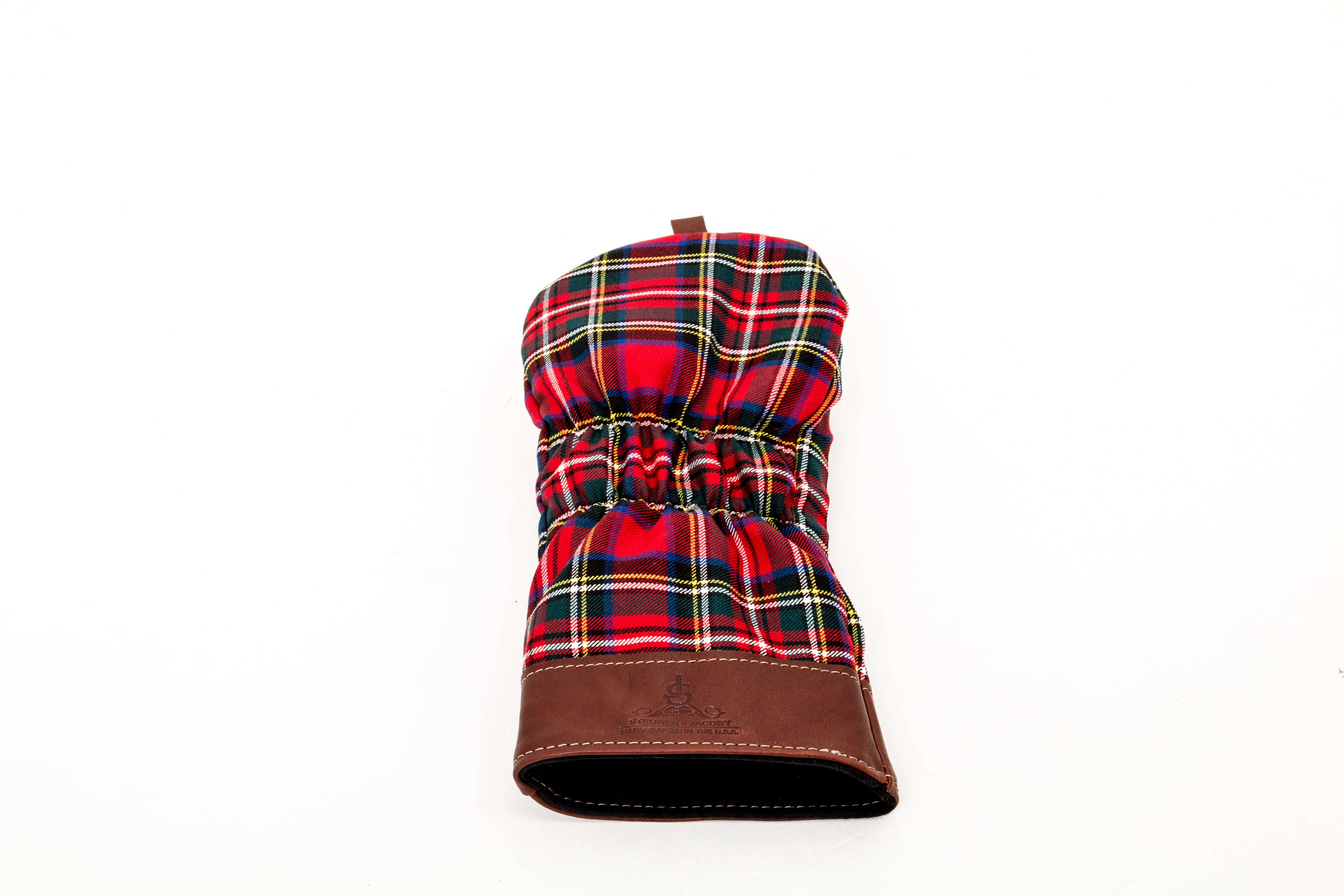 Leather and Wool Tartan Head Cover - Steurer & Jacoby