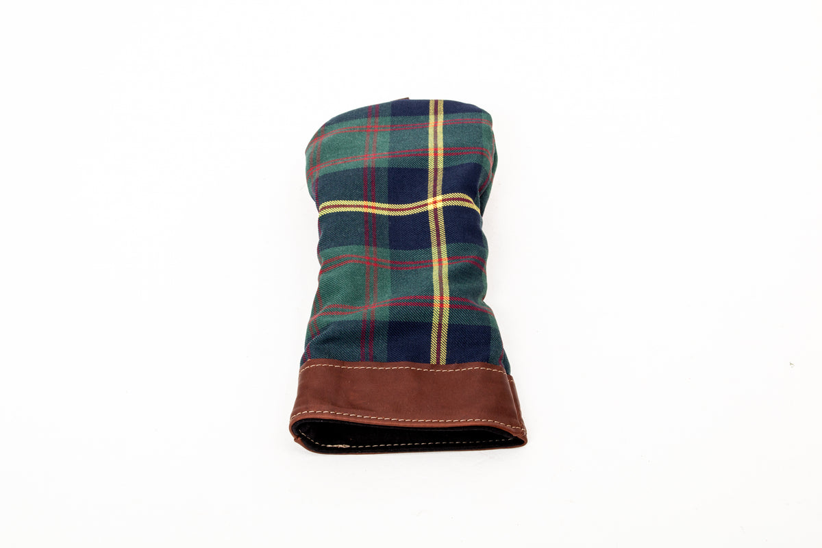 Leather and Wool Tartan Head Cover - Steurer & Jacoby