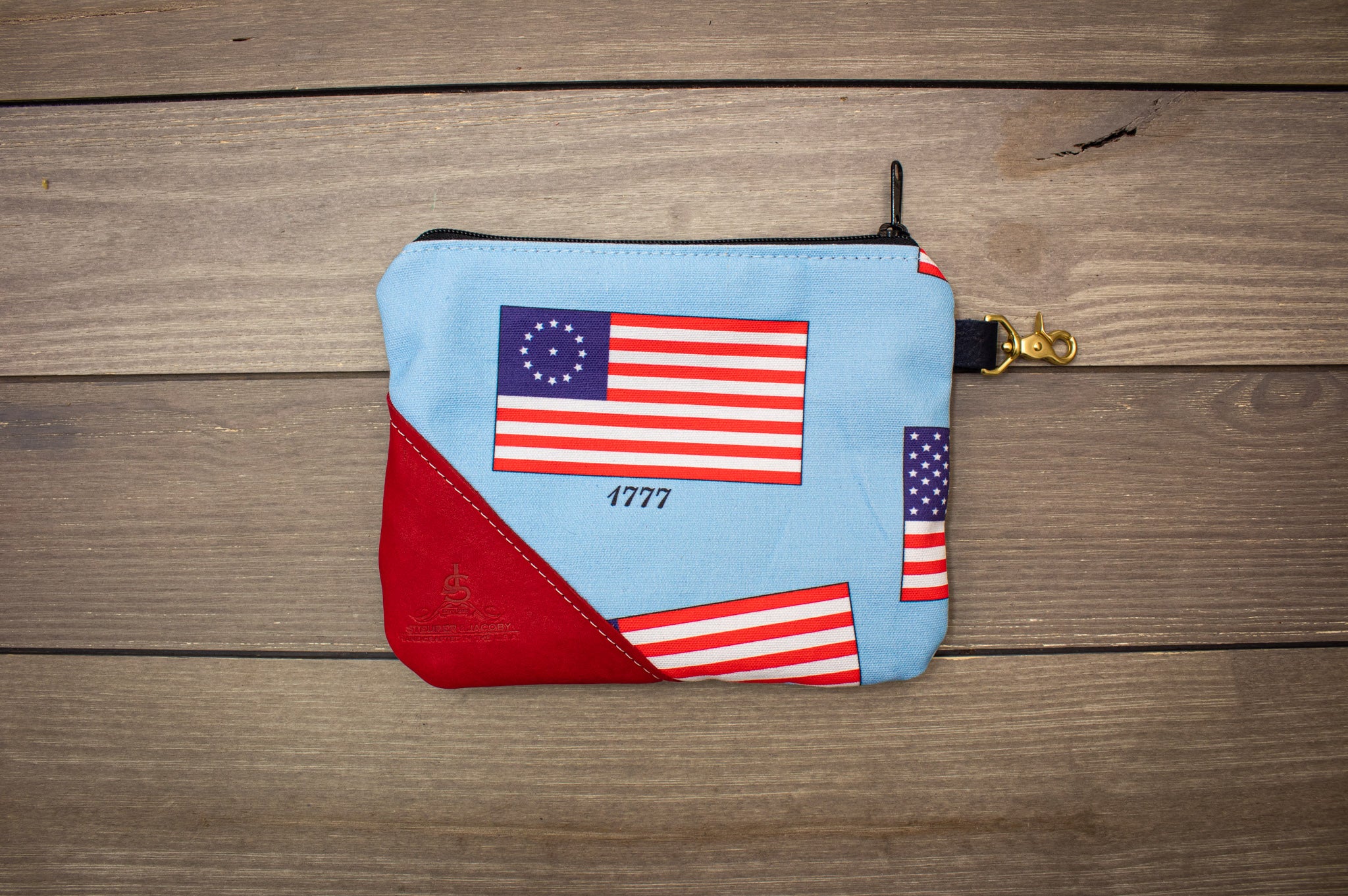 American Flags Golf Valuables Pouch