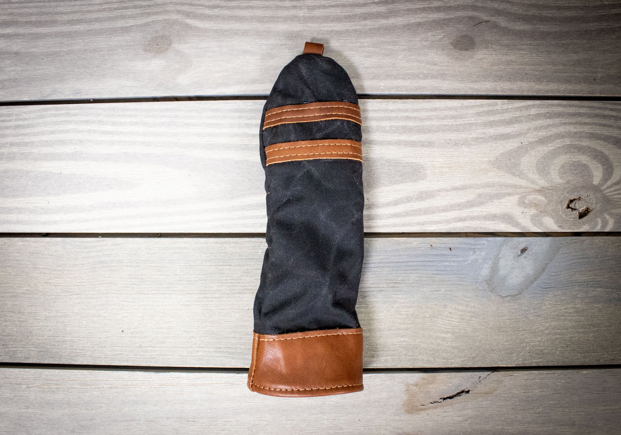 Traditional Hybrid Cover, Black and Natural Leather- Steurer & Jacoby