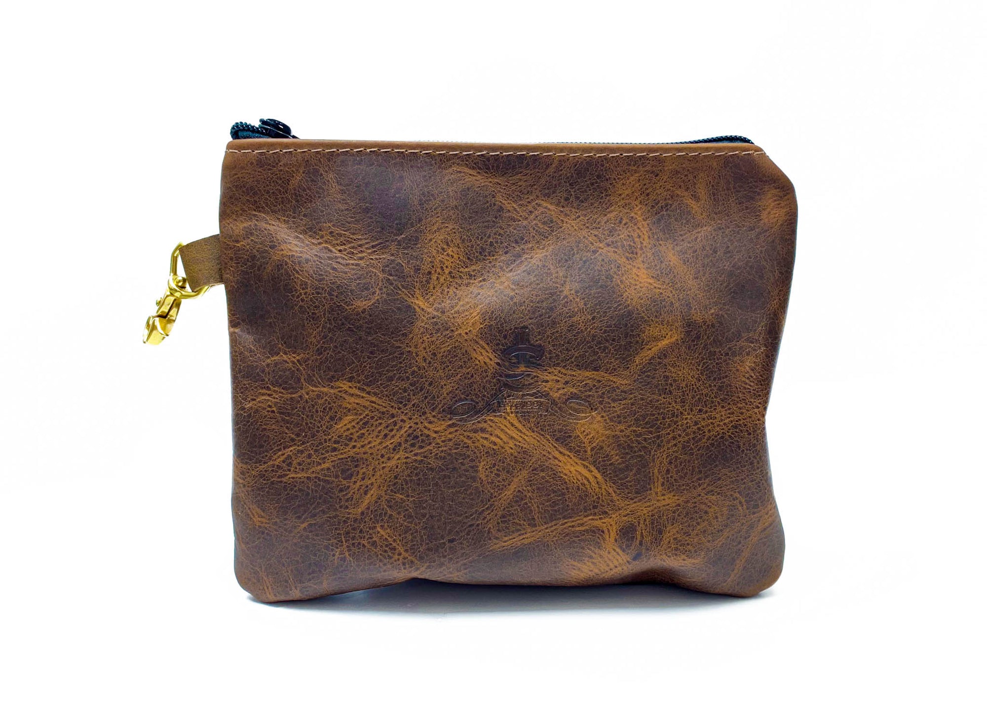 Caramel Bison Gutty Golf Sand Tee Pouch- Steurer & Jacoby
