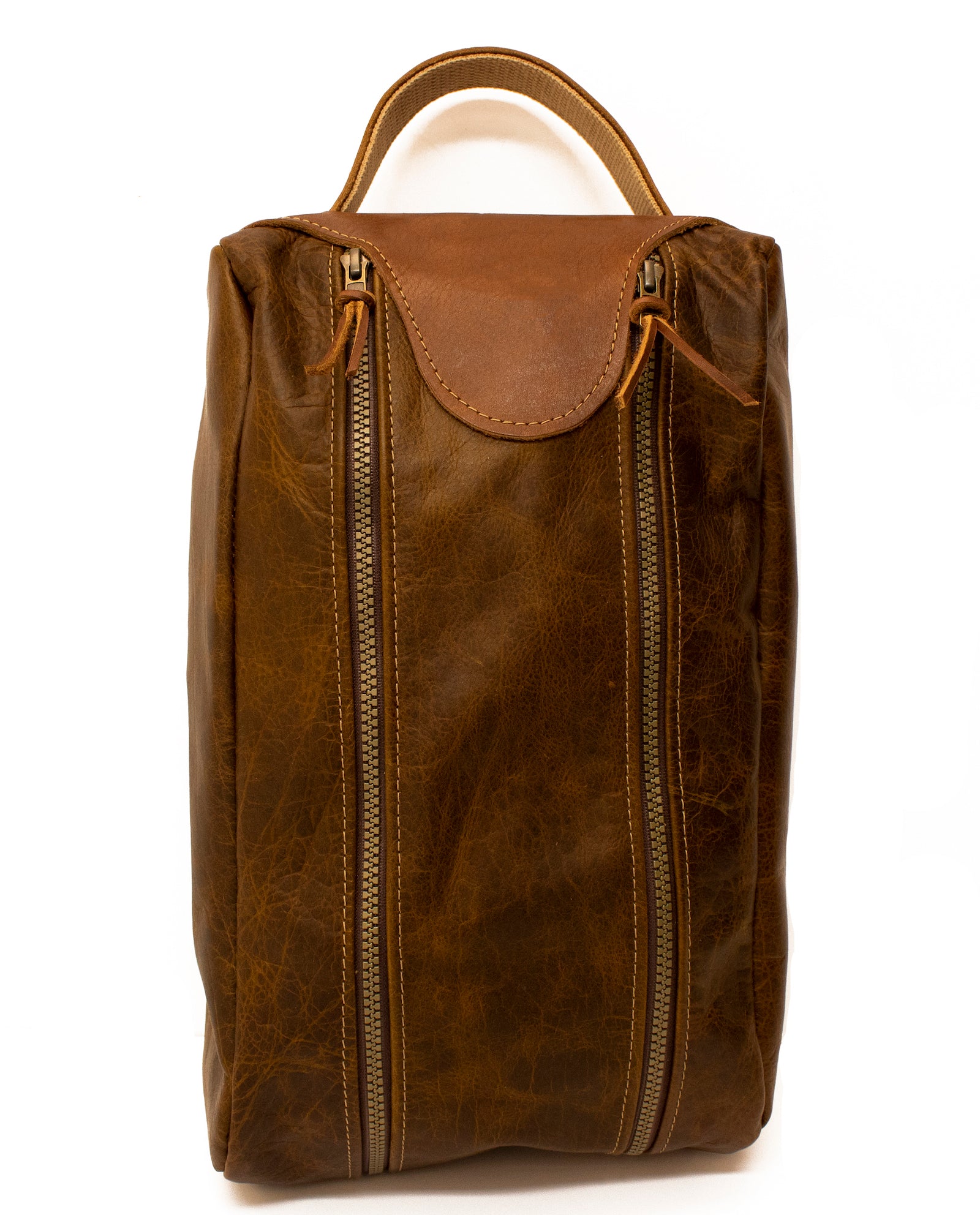 Bison Leather Golf Shoe Bag - Steurer & Jacoby