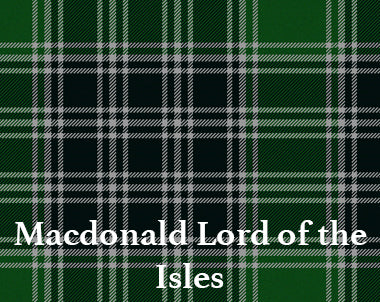 8" Airliner Style Tartan Golf Bag - Steurer & Jacoby Macdonald Lord of the Isles tartan pattern