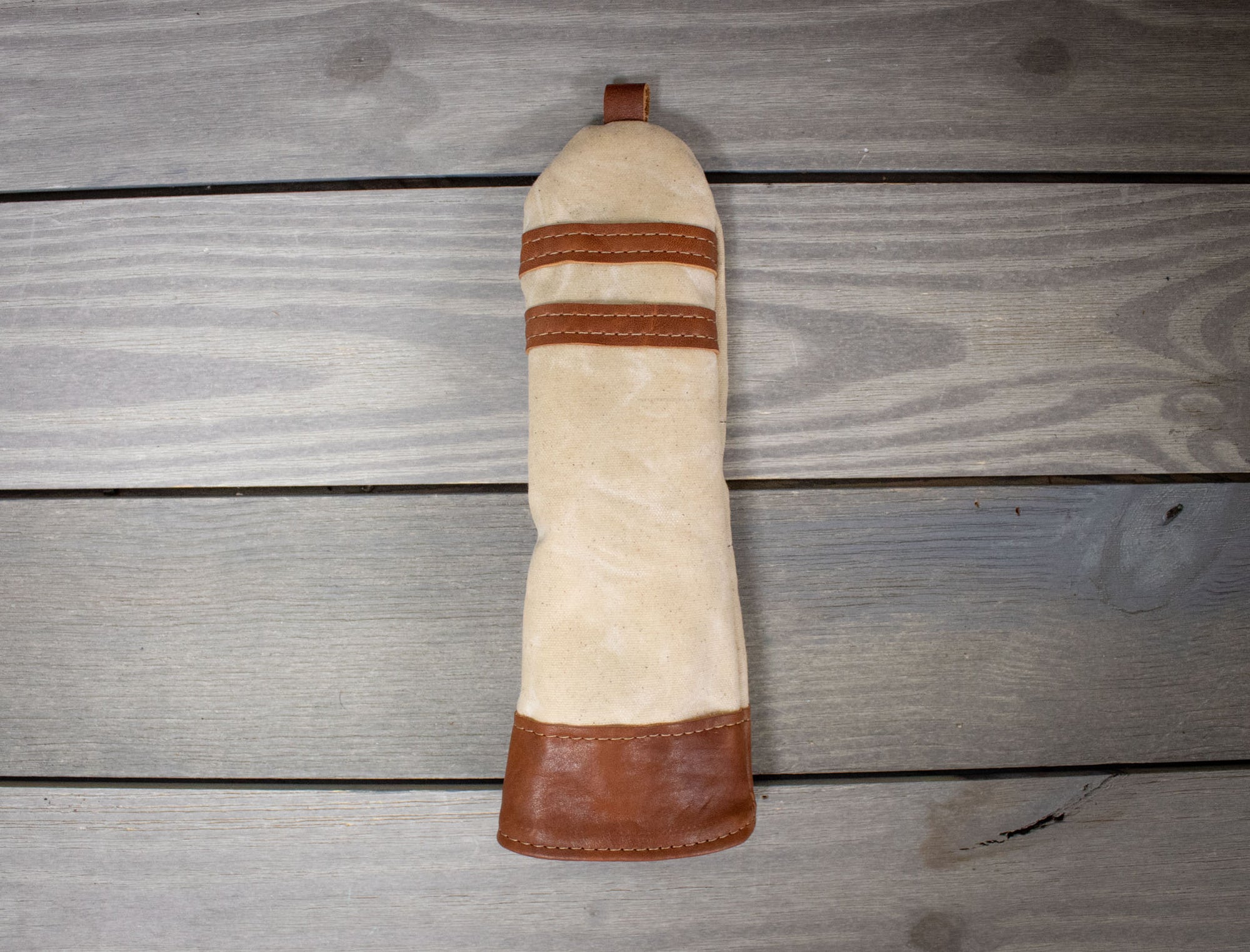 Natural Waxed Canvas and Natural Leather- Hybrid Cover- Steurer & Jacoby