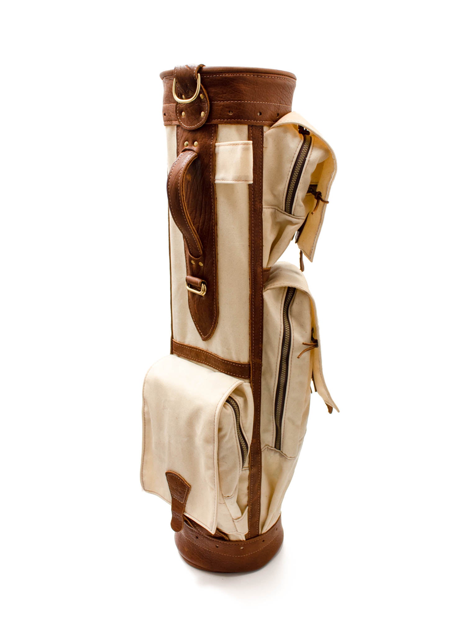 Natural Waxed Canvas Gran Tour Golf Bag- Steurer & Jacoby