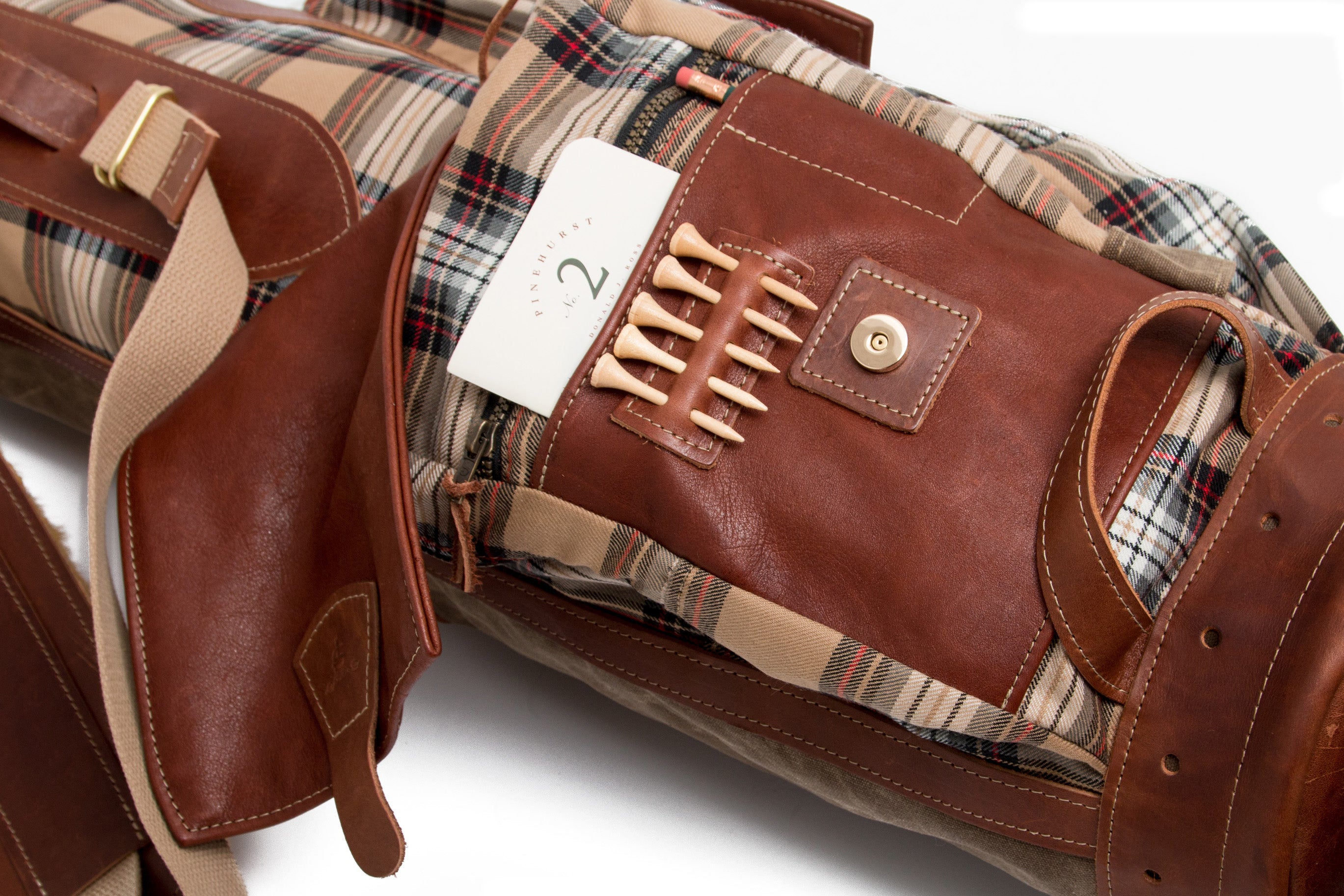 8" Airliner Style Tartan Golf Bag - Steurer & Jacoby