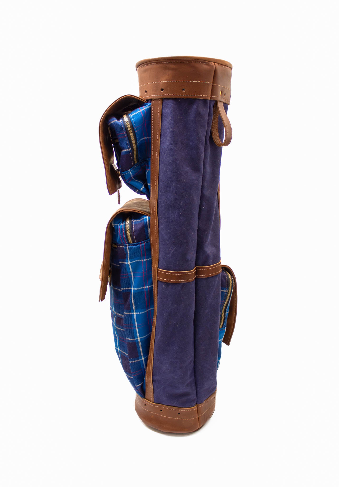 Back of US Navy Tartan Gran Tour Golf Bag- Steurer & Jacoby
