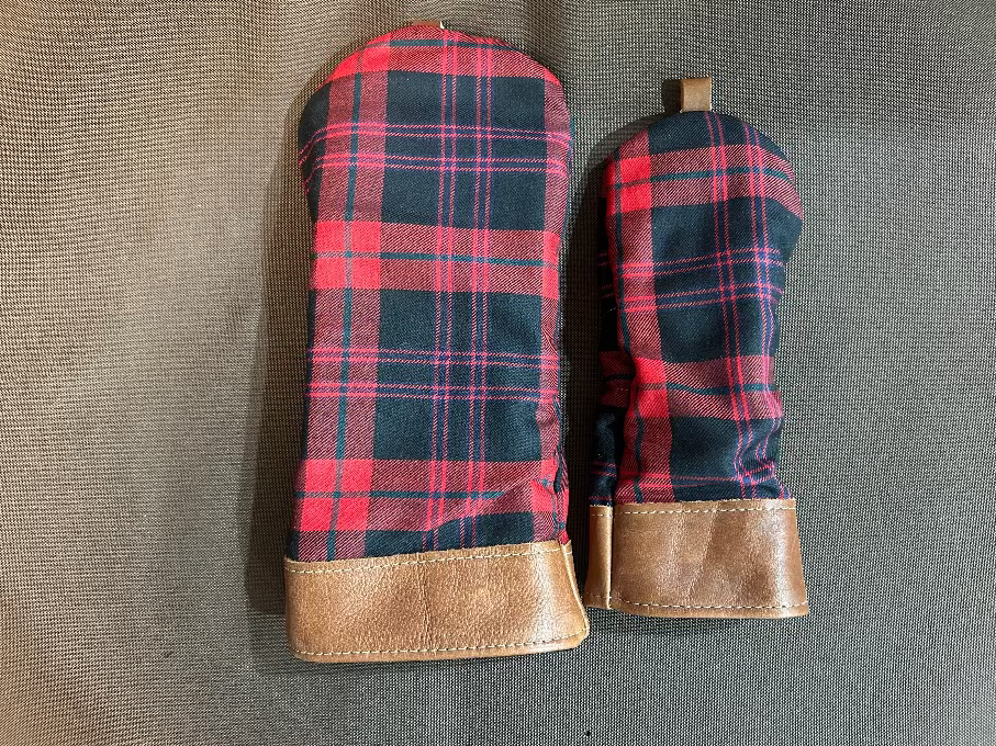 SALE - Brown Modern Tartan Head Covers