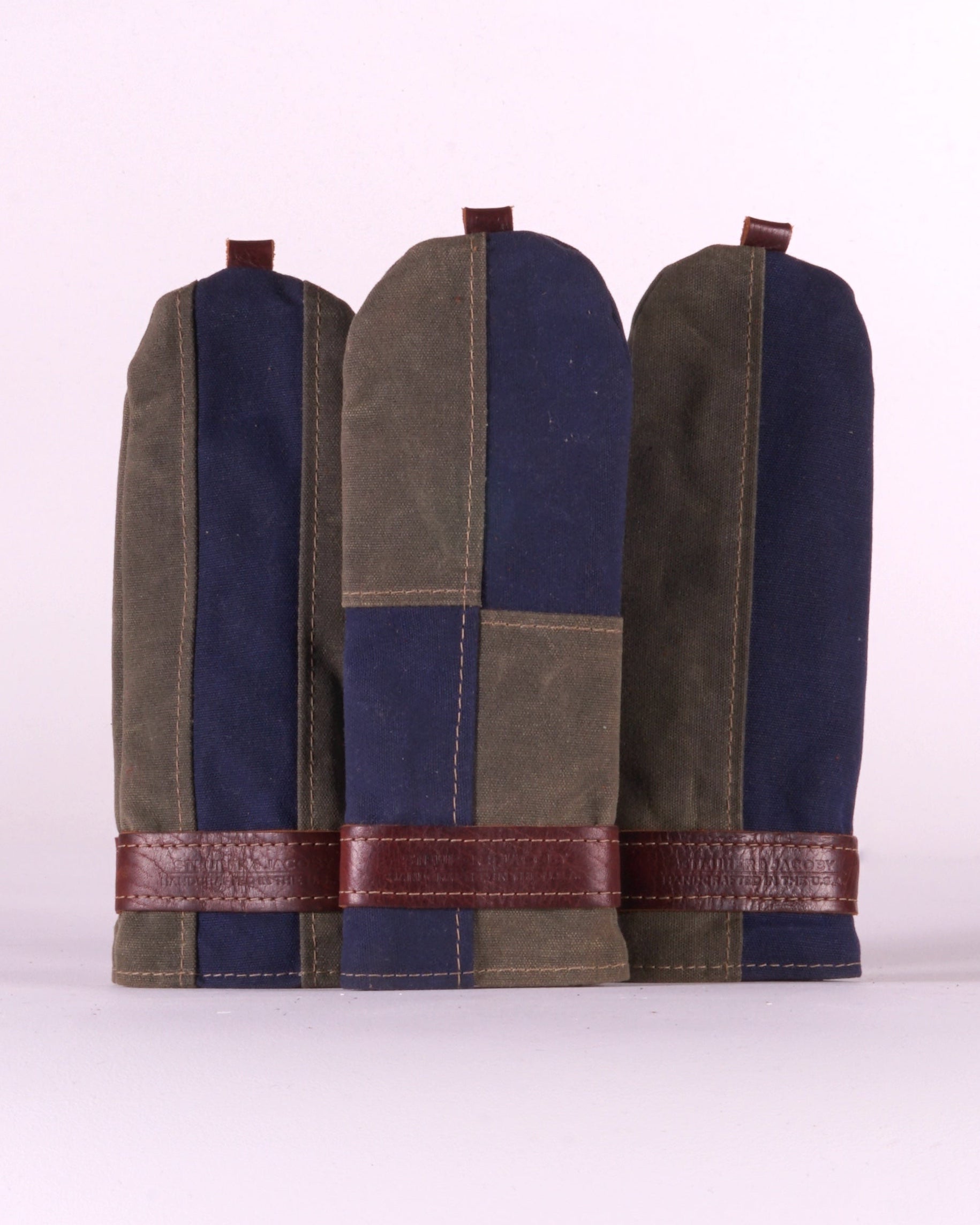 Rare discontinued model! Two-tone waxed canvas head cover set of 3