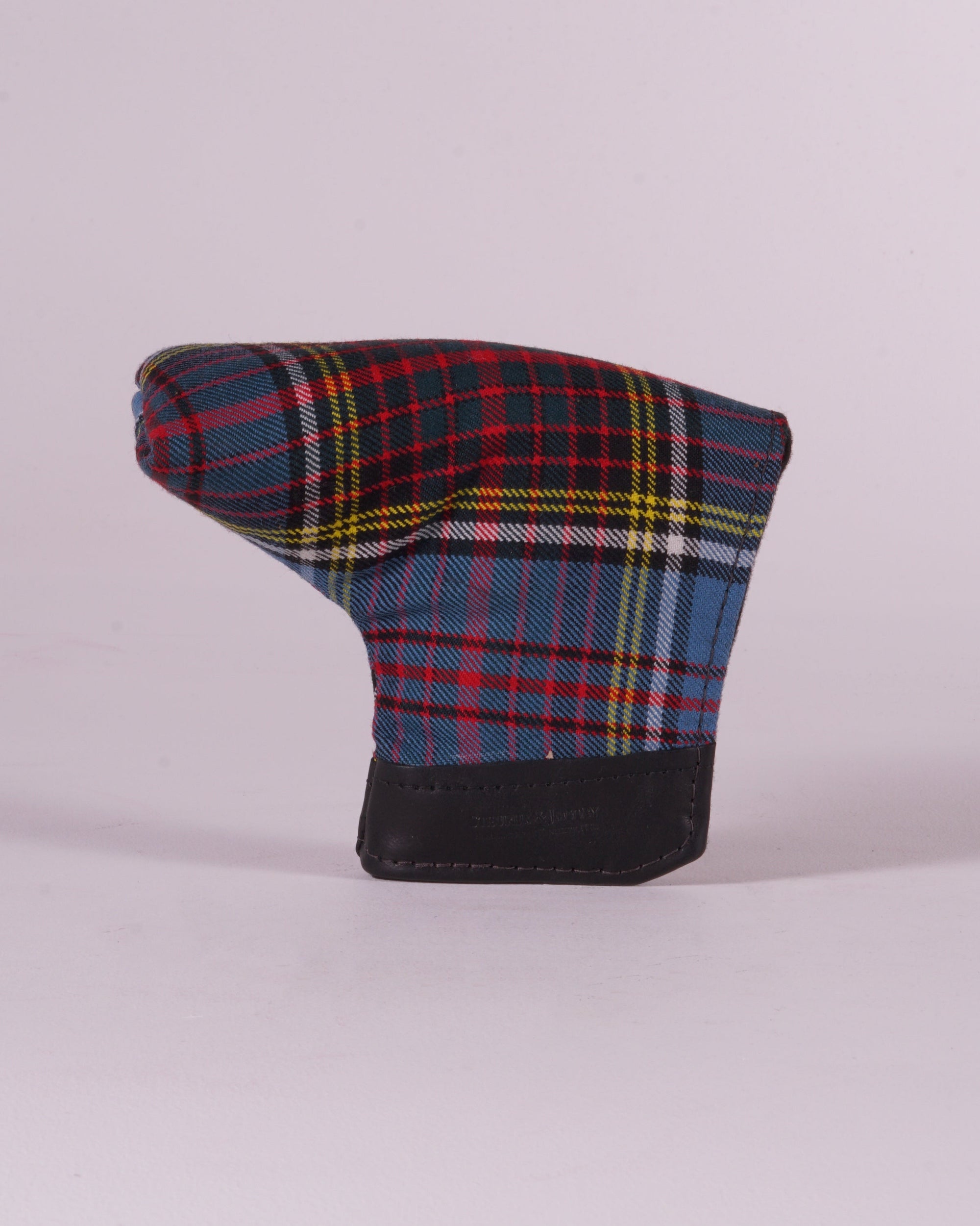 Putter Cover - Anderson Tartan and Smooth Black Leather Trim