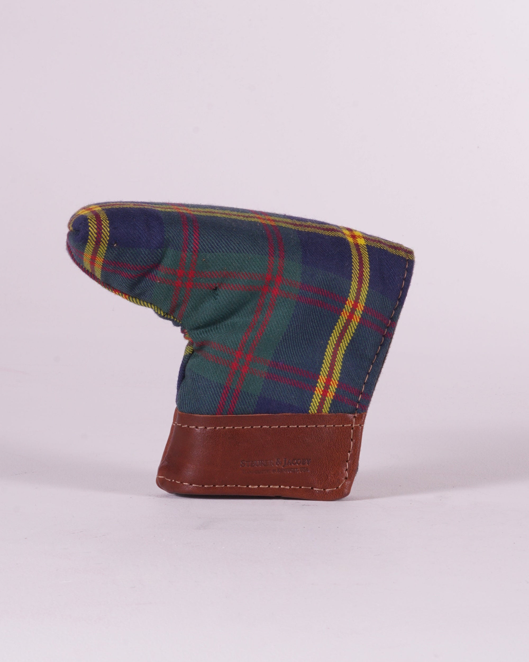 Putter Cover - US Marines Tartan with Chestnut Leather Trim