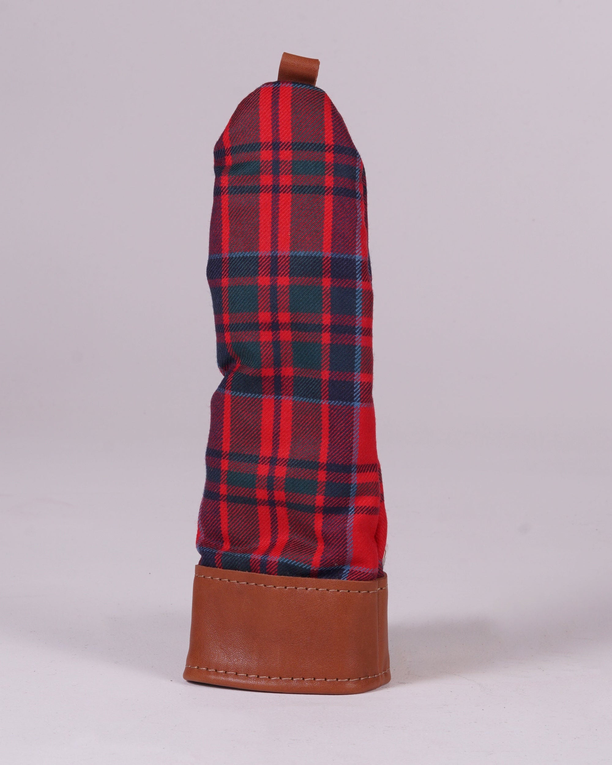 Hybrid Head Cover - MacDonald Keppoch Tartan with Natural Leather Trim