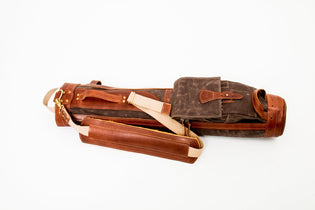 Pencil Golf Bag - Dark Oak Waxed Canvas (formerly labeled "Bourbon")