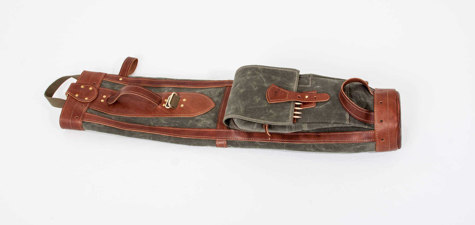 6" Pencil Golf Bag - Waxed Canvas