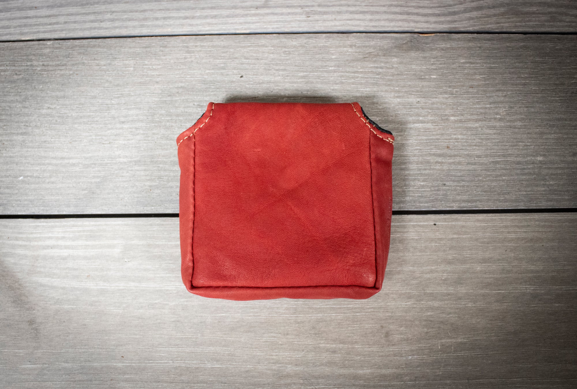 Burgundy Square Leather Putter Cover- Steurer & Jacoby