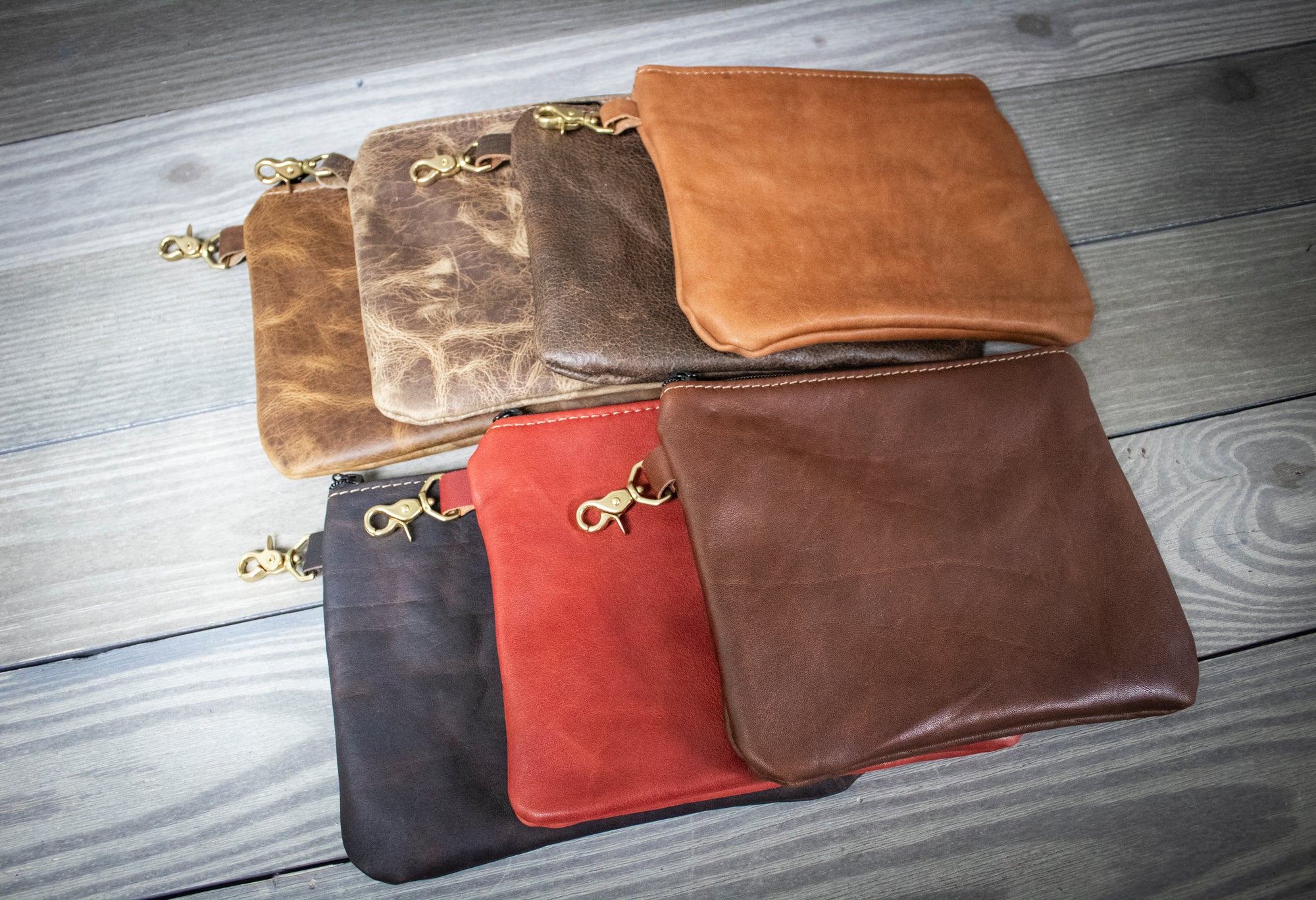 9" X 8" Valuables Pouch - Premium Leather