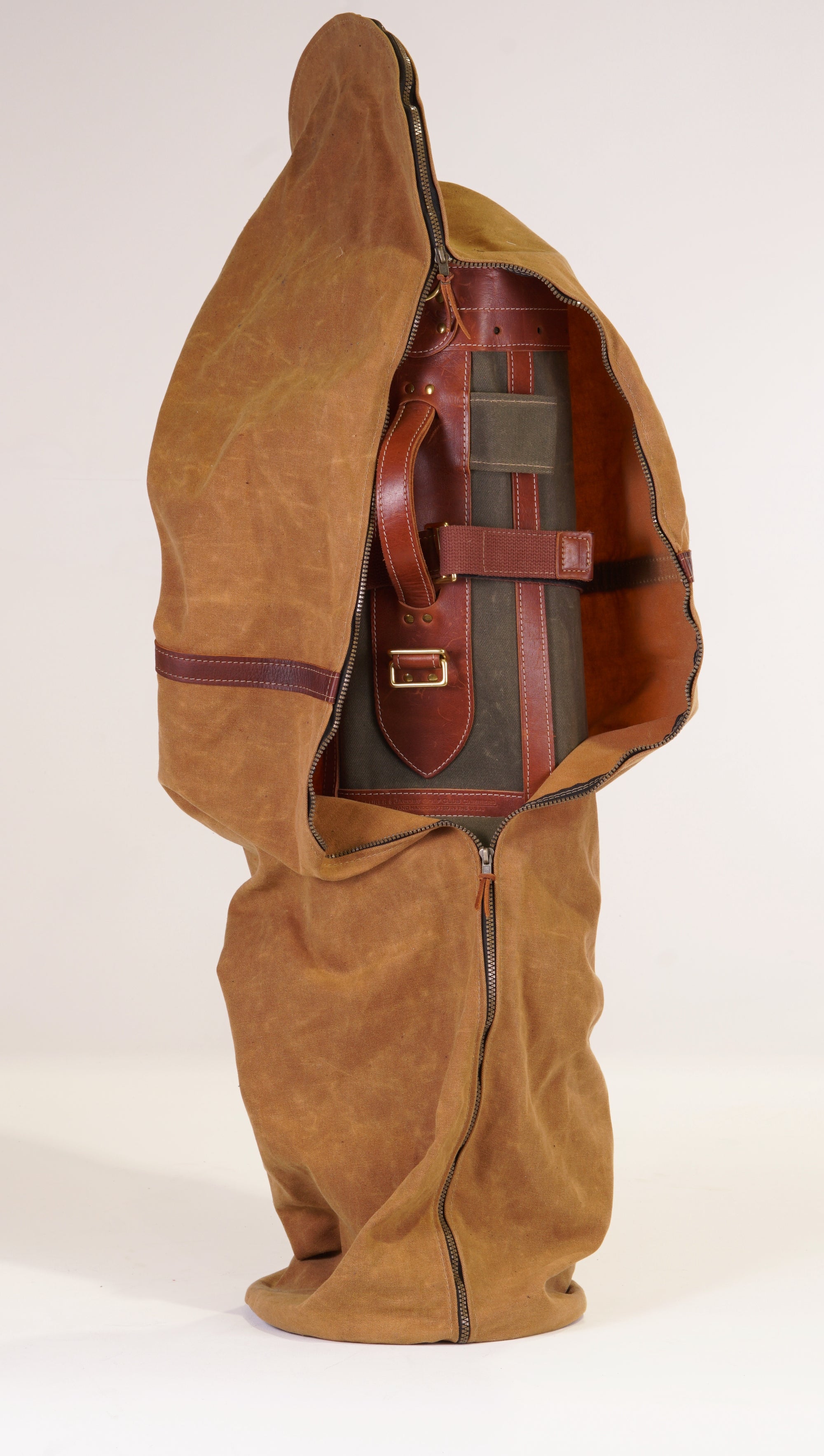 6", 7", 8", 8.5" Golf Bag Travel Cover - Waxed Canvas