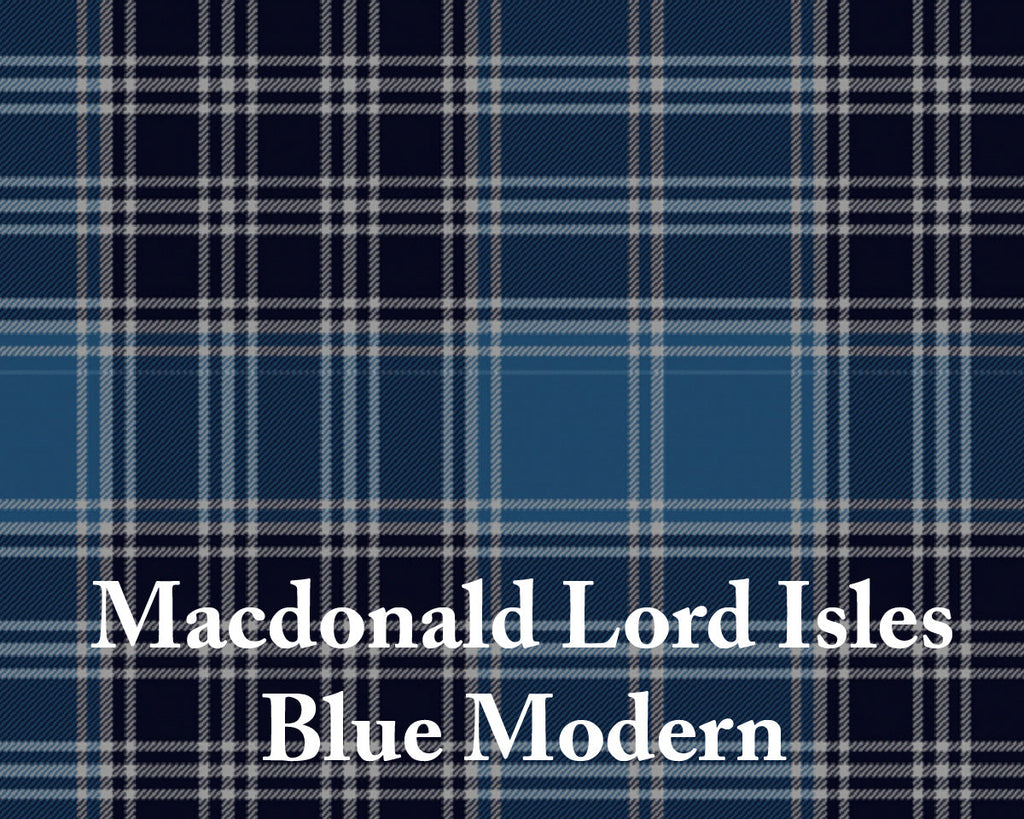 MacDonald Lord Isles Blue Mod tartan swatch