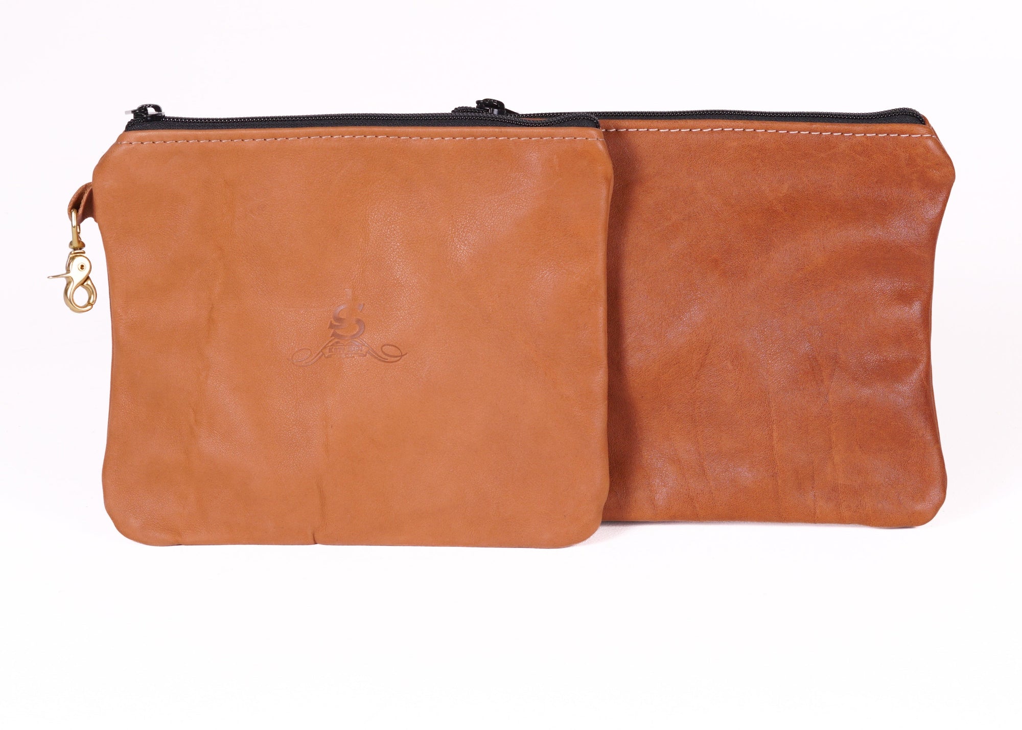 Natural Leather 9" X 8" Valuables Pouch