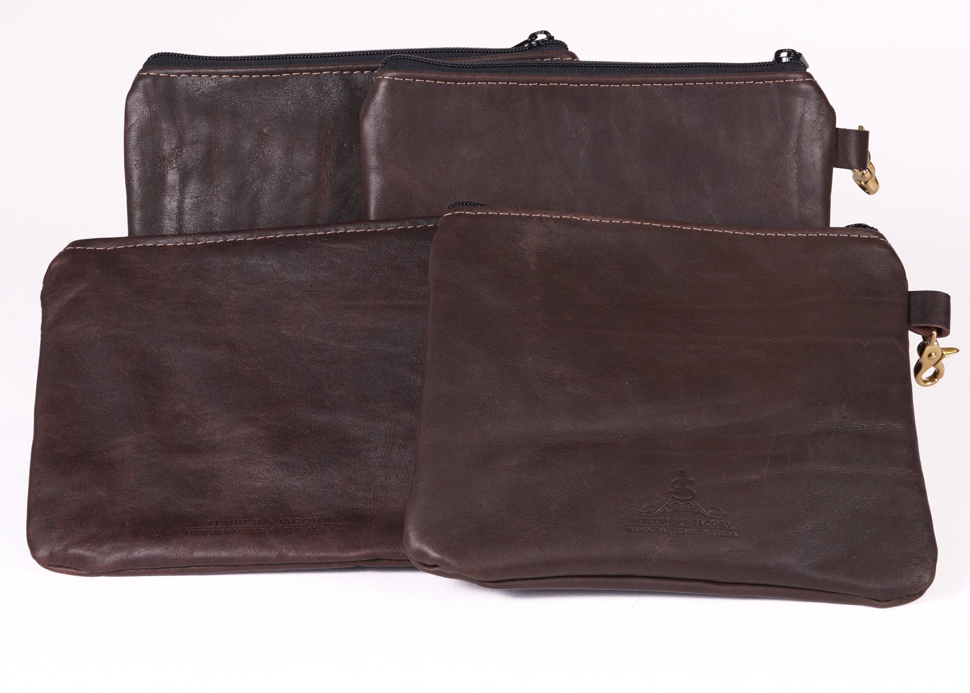 Charcoal Bison 9" X 8" Valuables Pouch