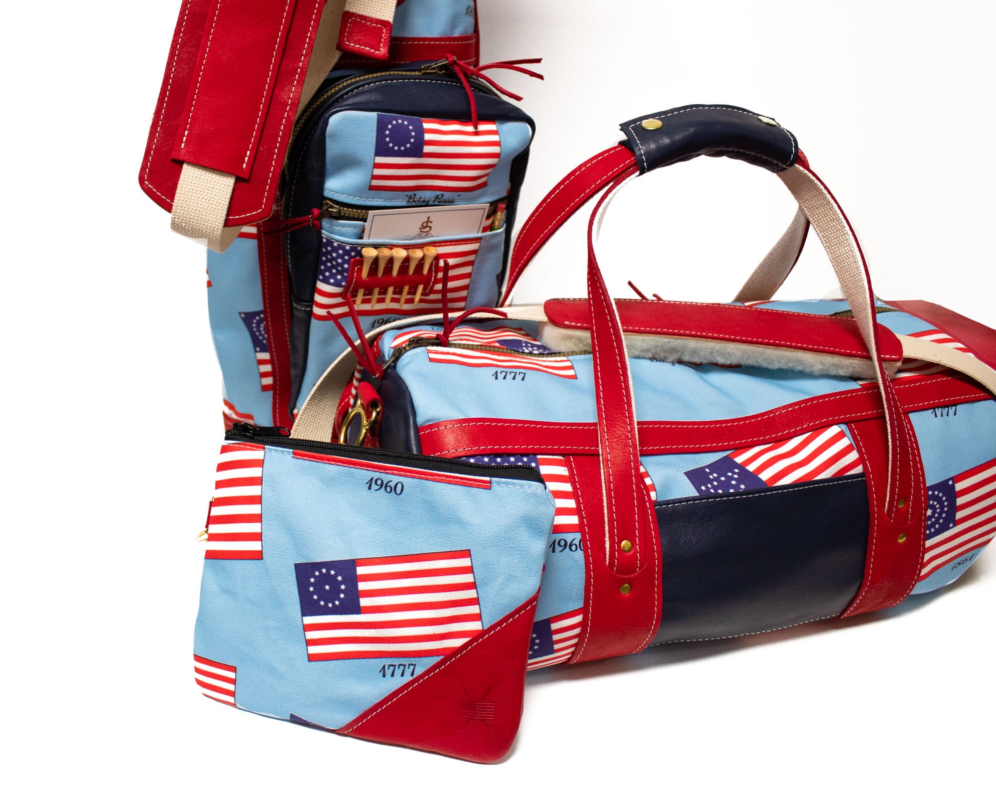 American Flag Club Duffel Bag- Steurer & Jacoby