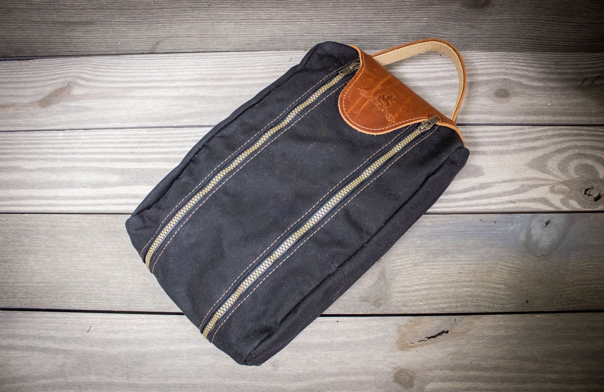 Black and Natural Shoe Bag- Steurer & Jacoby