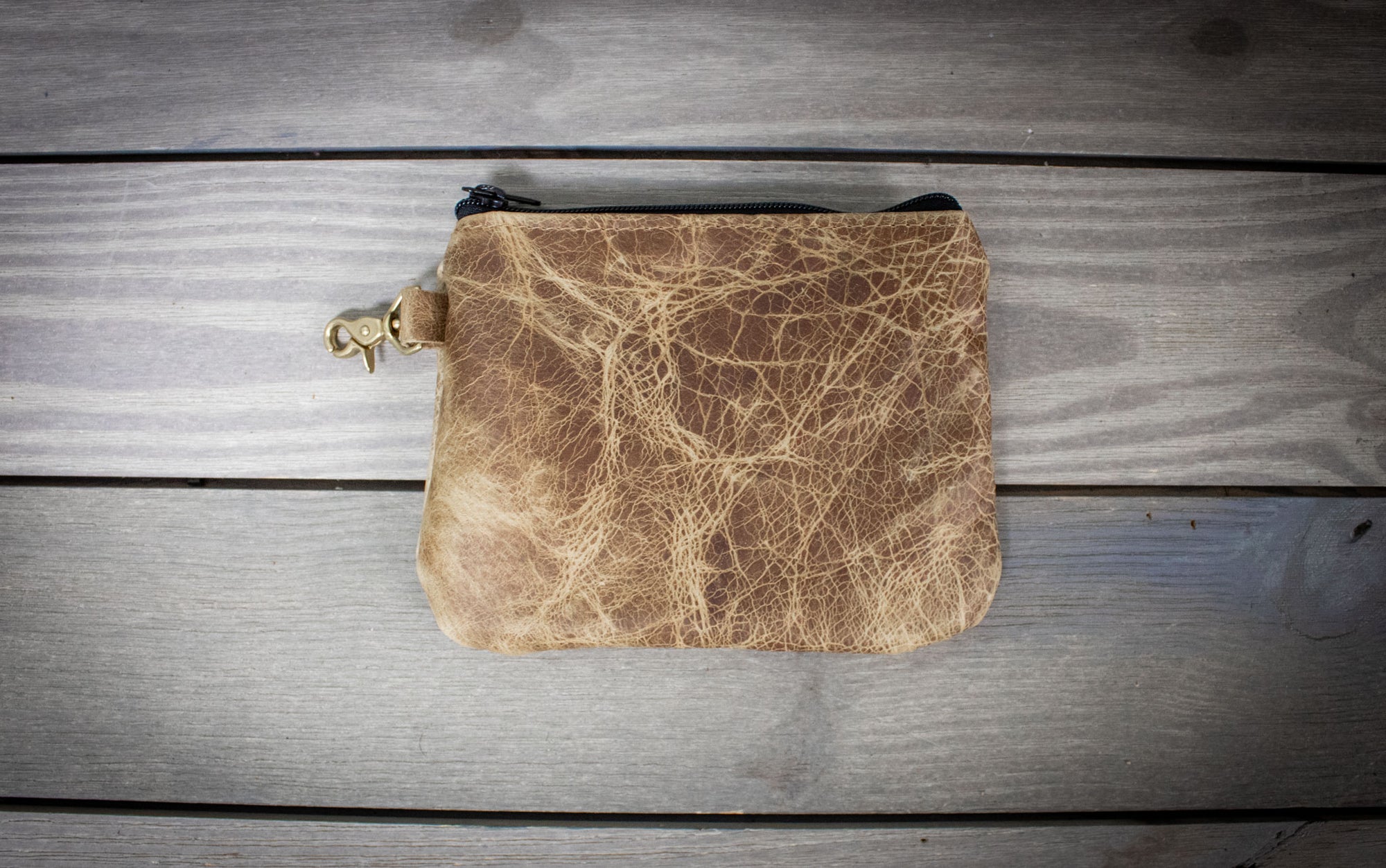 Leather Golf Tee Pouch Chocolate Bison- Steurer & Jacoby