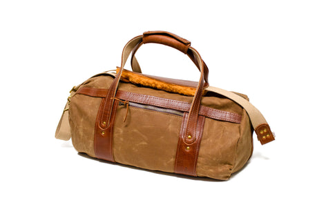 Field Tan and Natural Leather Club Duffel- Steurer & Jacoby
