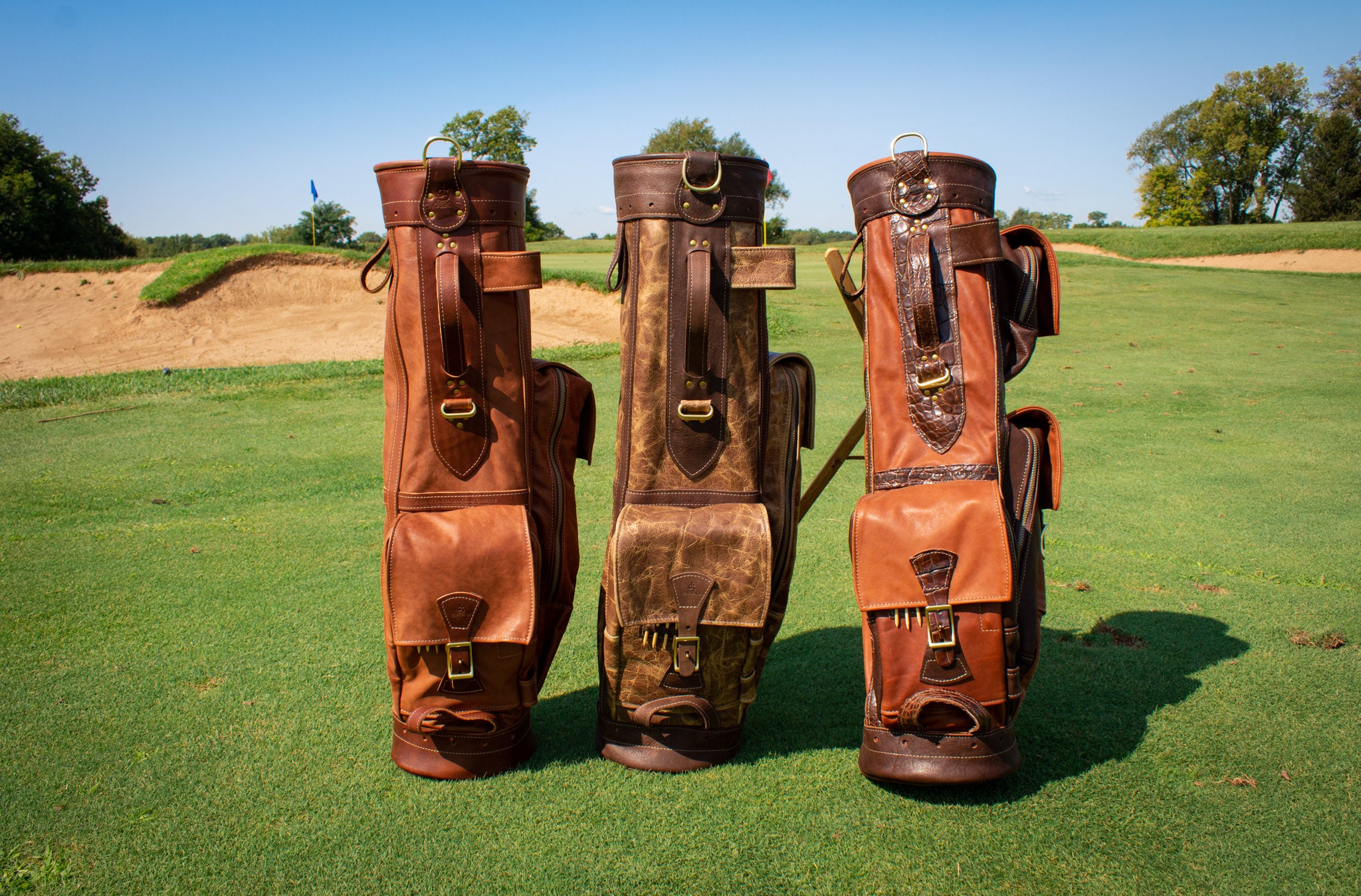 Alligator and Bison Leather Golf Bags- Steurer & Jacoby