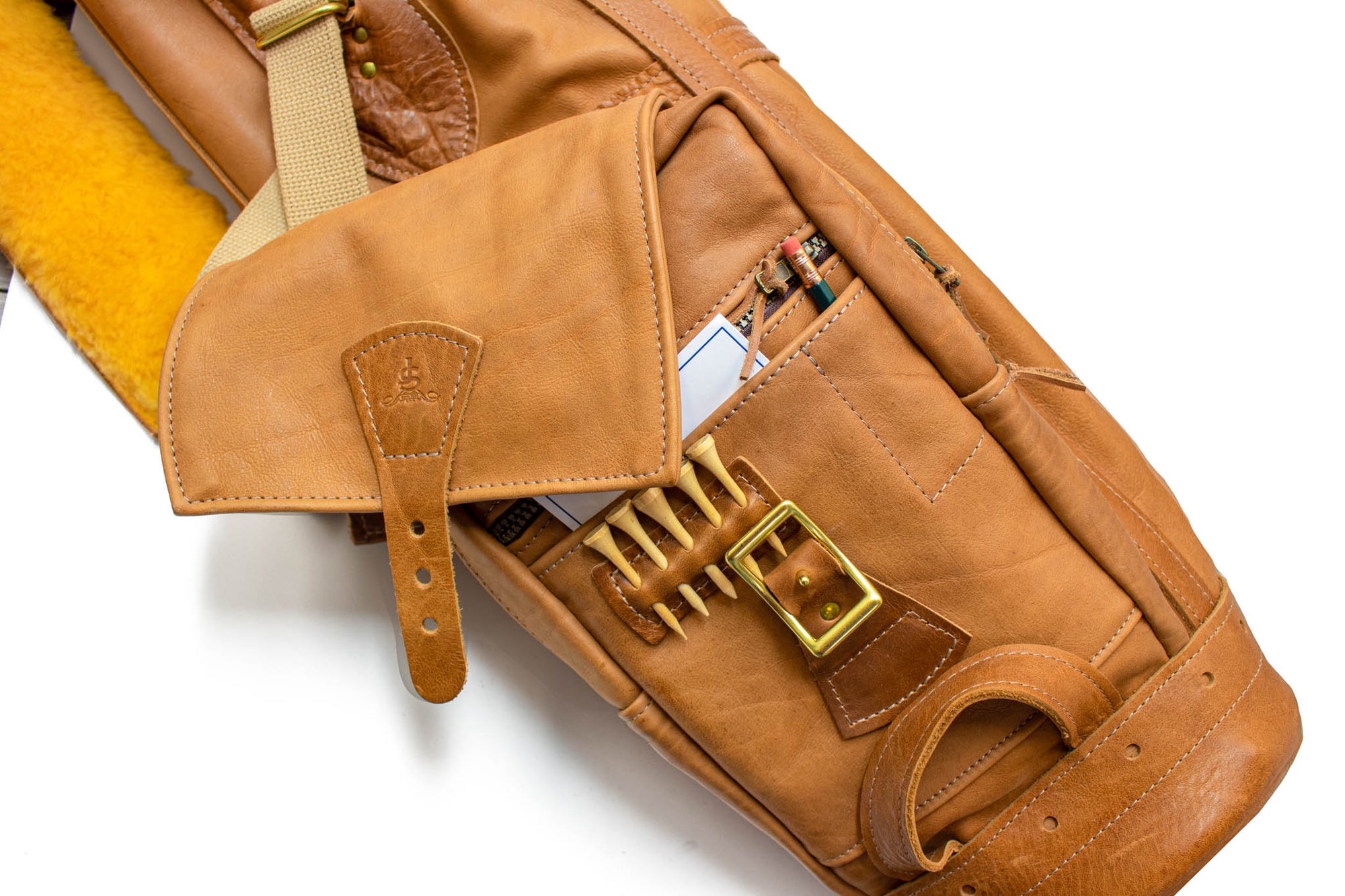8" Classic Staff Style Golf Bag - Premium Leather