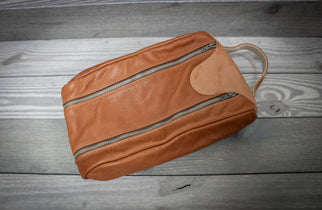 Natural Leather Shoe Bag- Steurer & Jacoby