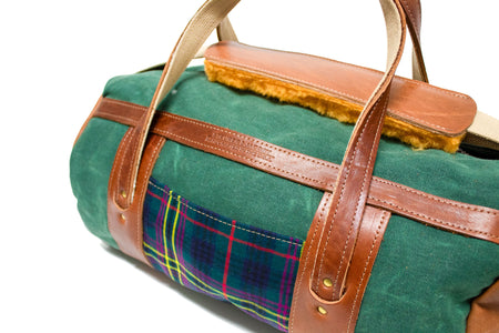 Kennedy Modern with Natural Leather Club Duffel- Steurer & Jacoby