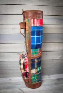 Tartan Patchwork Sunday Style Golf Bags Side- Steurer & Jacoby