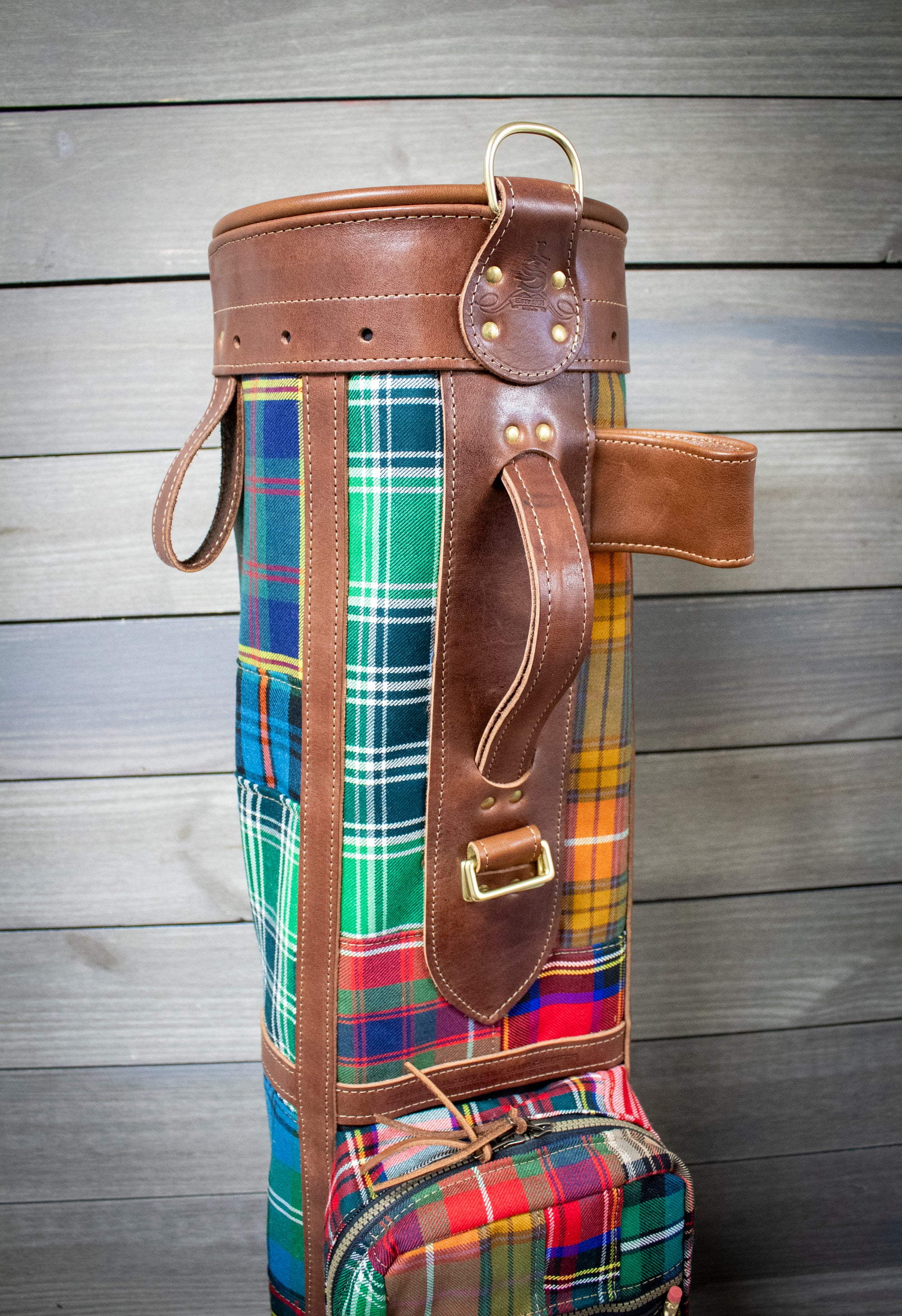 Tartan Patchwork Sunday Style Golf Bags Top Cuff- Steurer & Jacoby